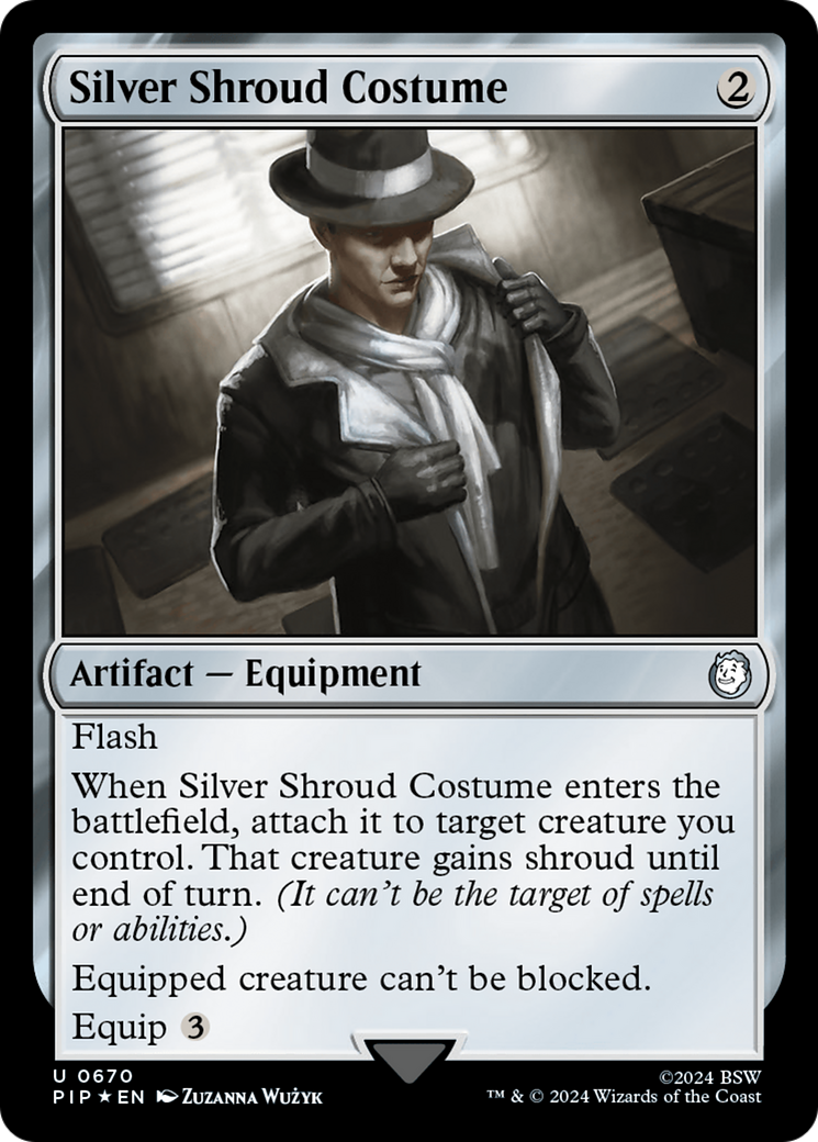 Silver Shroud Costume (Surge Foil) [Fallout] | L.A. Mood Comics and Games
