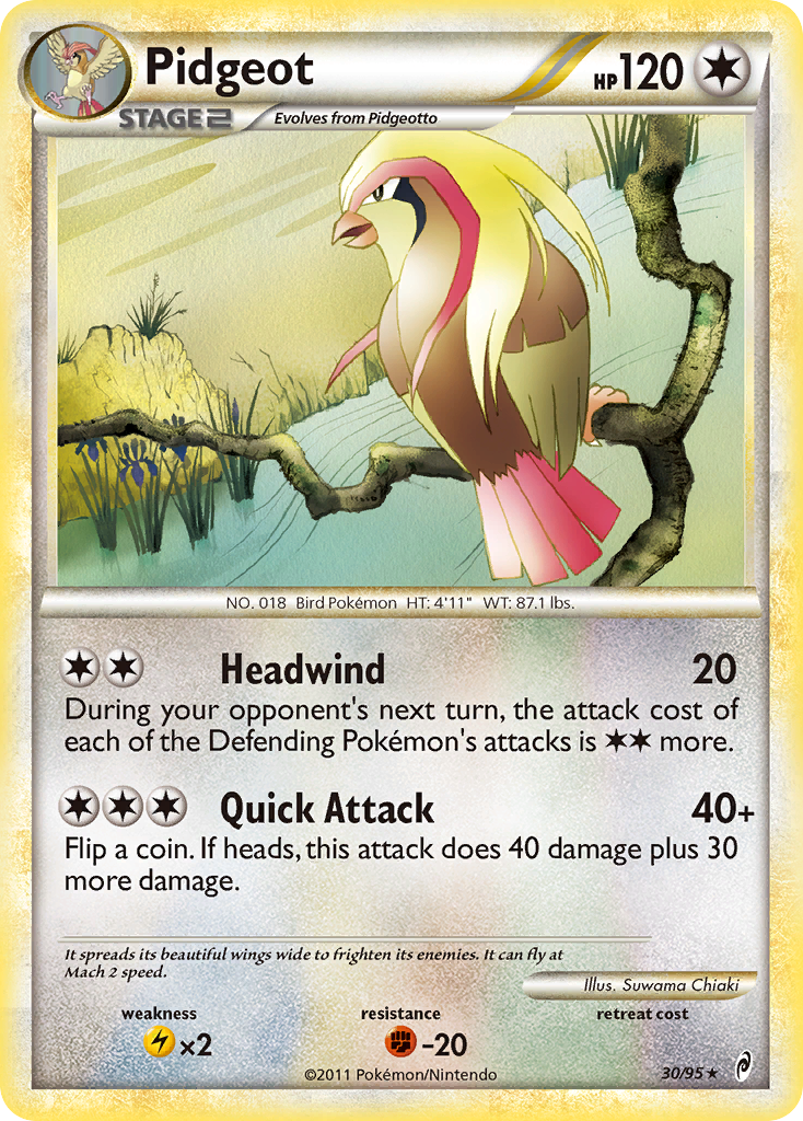 Pidgeot (30/95) [HeartGold & SoulSilver: Call of Legends] | L.A. Mood Comics and Games