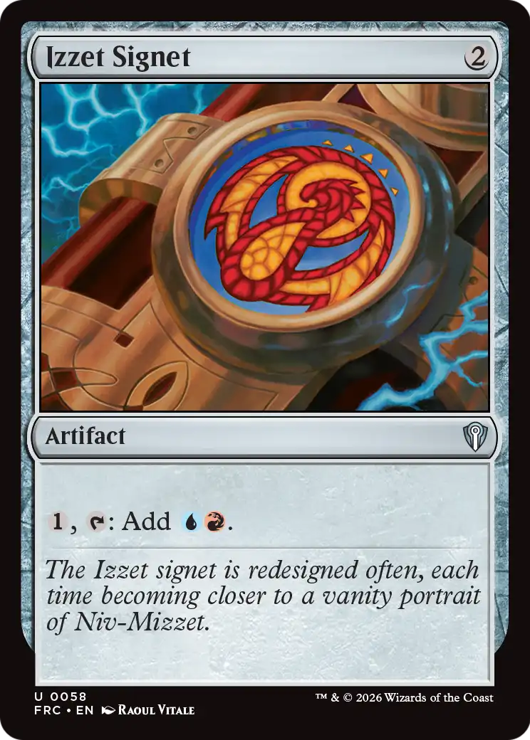Izzet Signet [Reality Fracture Commander] | L.A. Mood Comics and Games
