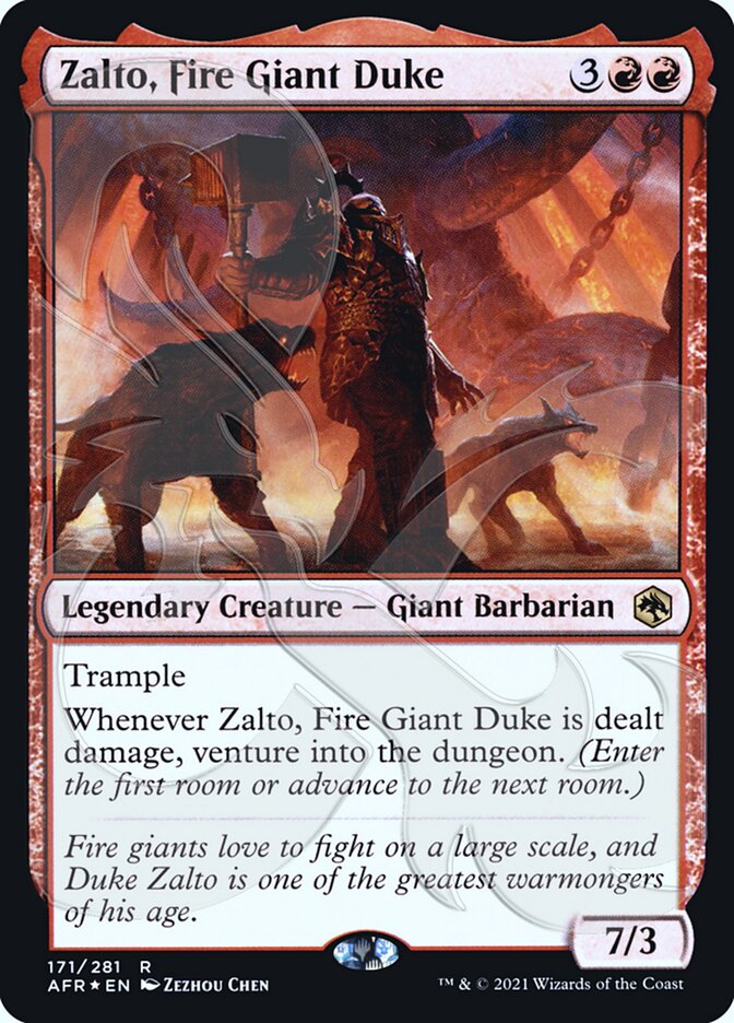 Zalto, Fire Giant Duke (Ampersand Promo) [Dungeons & Dragons: Adventures in the Forgotten Realms Promos] | L.A. Mood Comics and Games