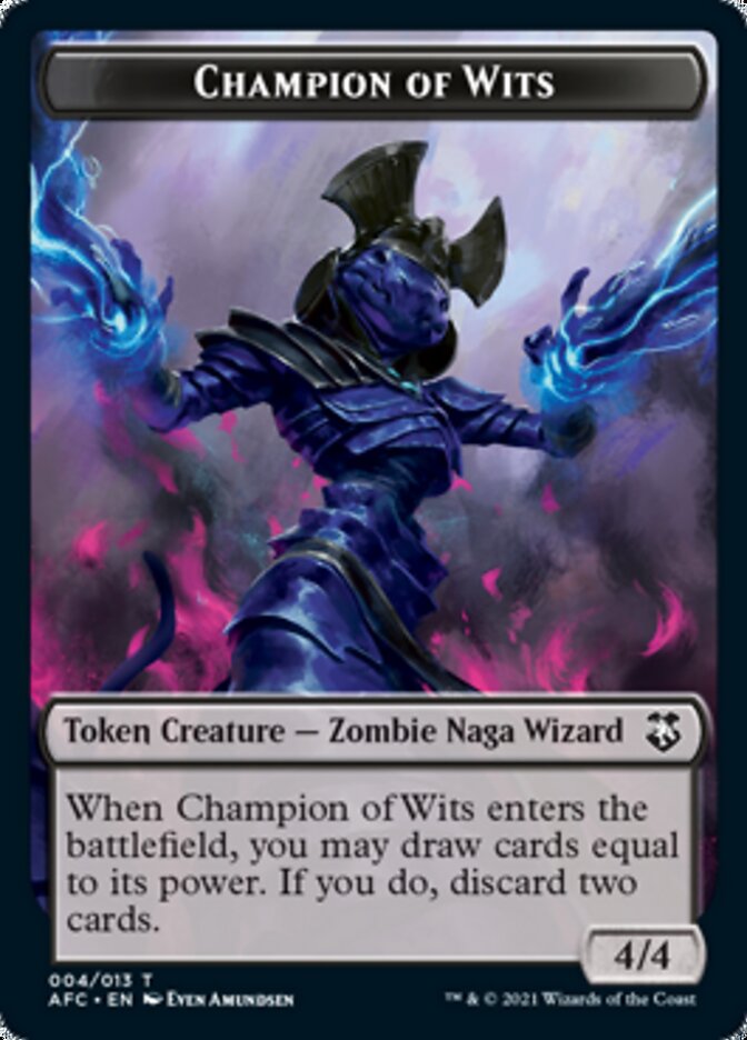 Champion of Wits // Illusion Double-Sided Token [Dungeons & Dragons: Adventures in the Forgotten Realms Commander Tokens] | L.A. Mood Comics and Games