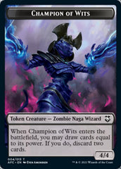 Champion of Wits // Illusion Double-Sided Token [Dungeons & Dragons: Adventures in the Forgotten Realms Commander Tokens] | L.A. Mood Comics and Games