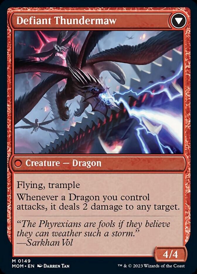 Invasion of Tarkir // Defiant Thundermaw [March of the Machine] | L.A. Mood Comics and Games