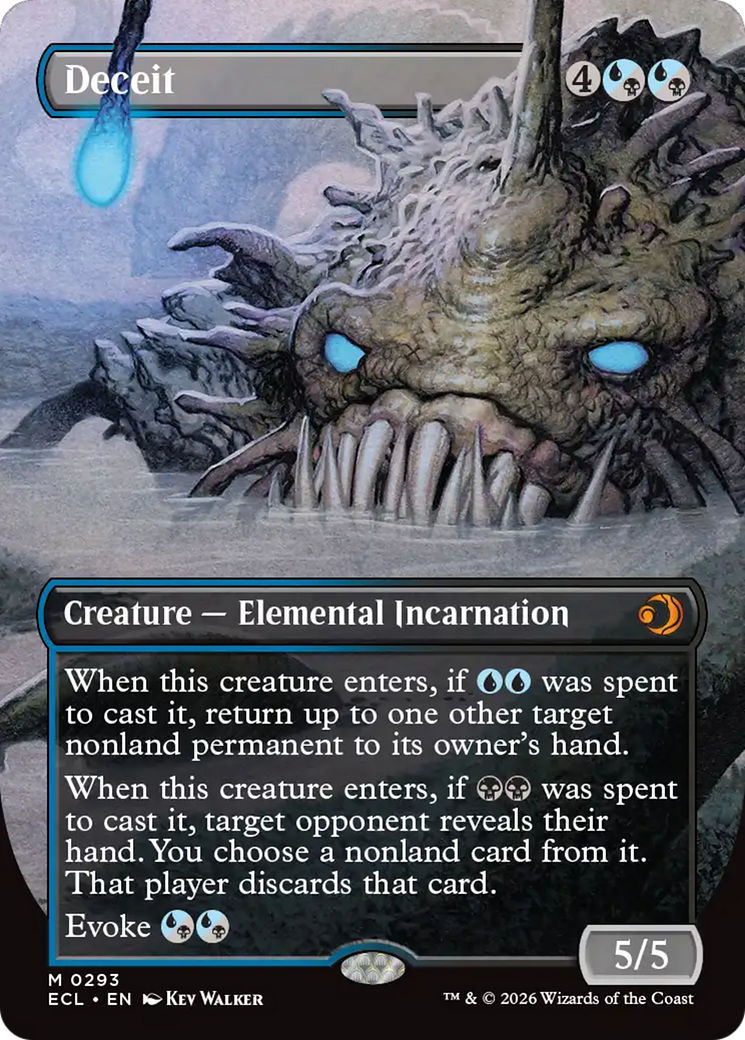 Deceit (Borderless) [Lorwyn Eclipsed] | L.A. Mood Comics and Games