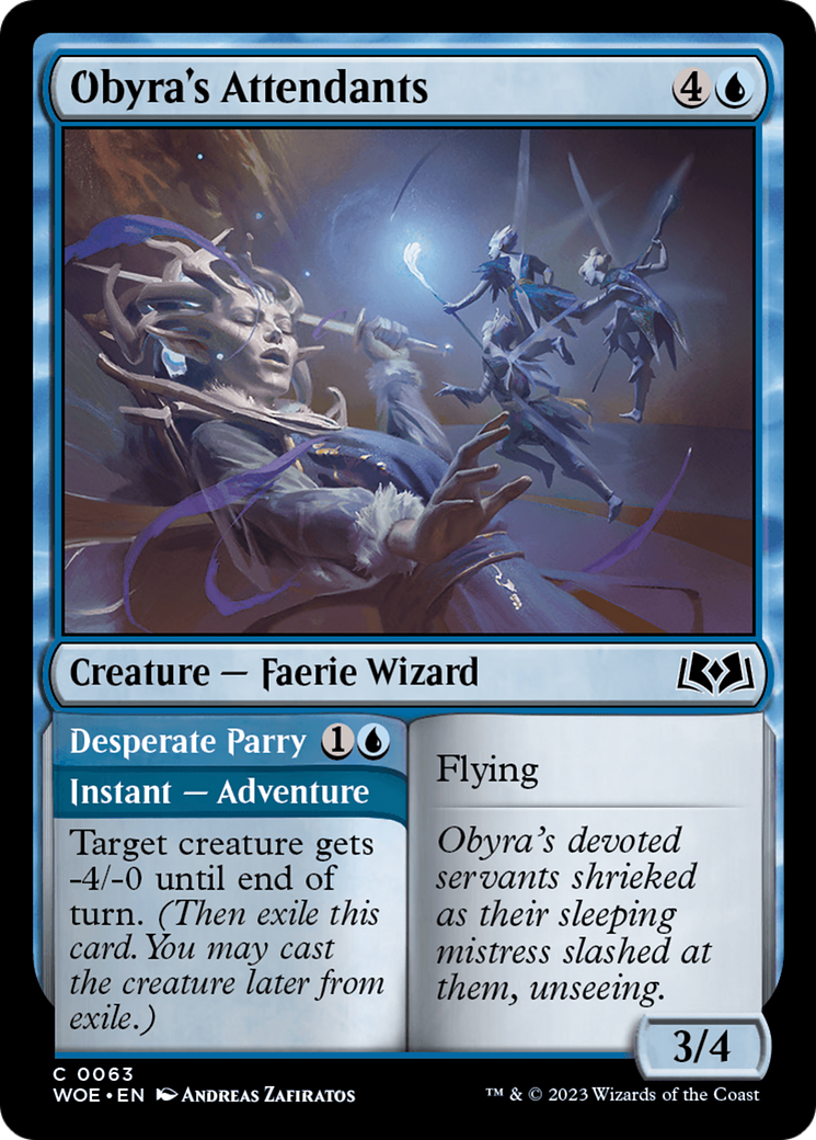 Obyra's Attendants // Desperate Parry [Wilds of Eldraine] | L.A. Mood Comics and Games
