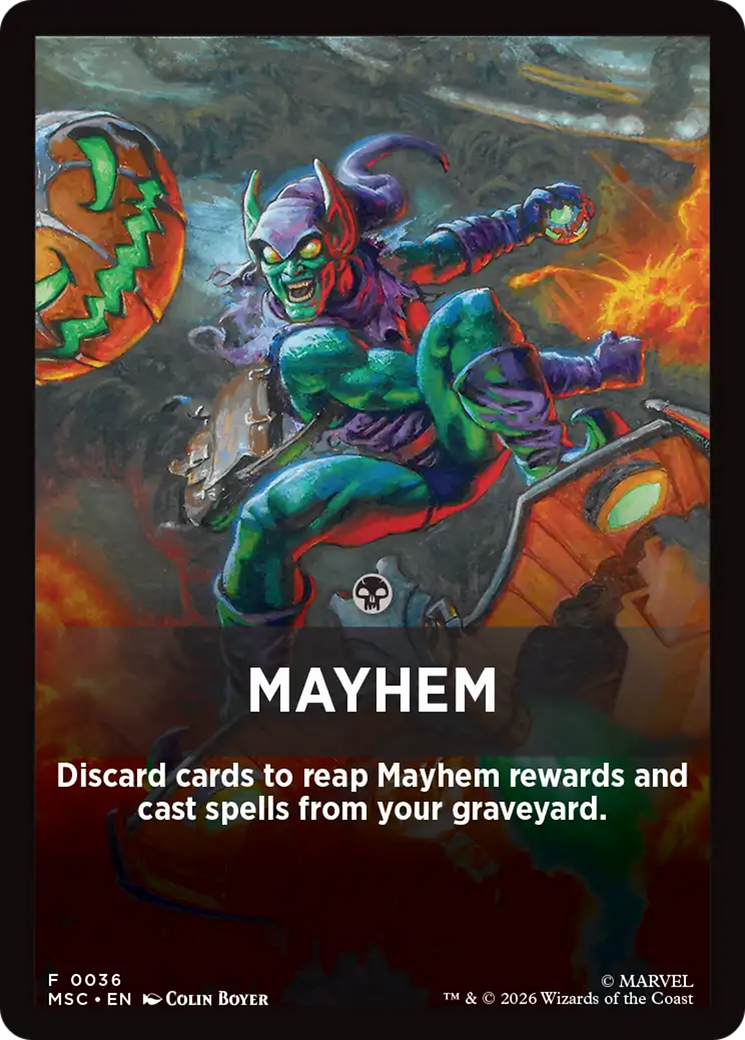 Mayhem Theme Card [Marvel Super Heroes Commander] | L.A. Mood Comics and Games