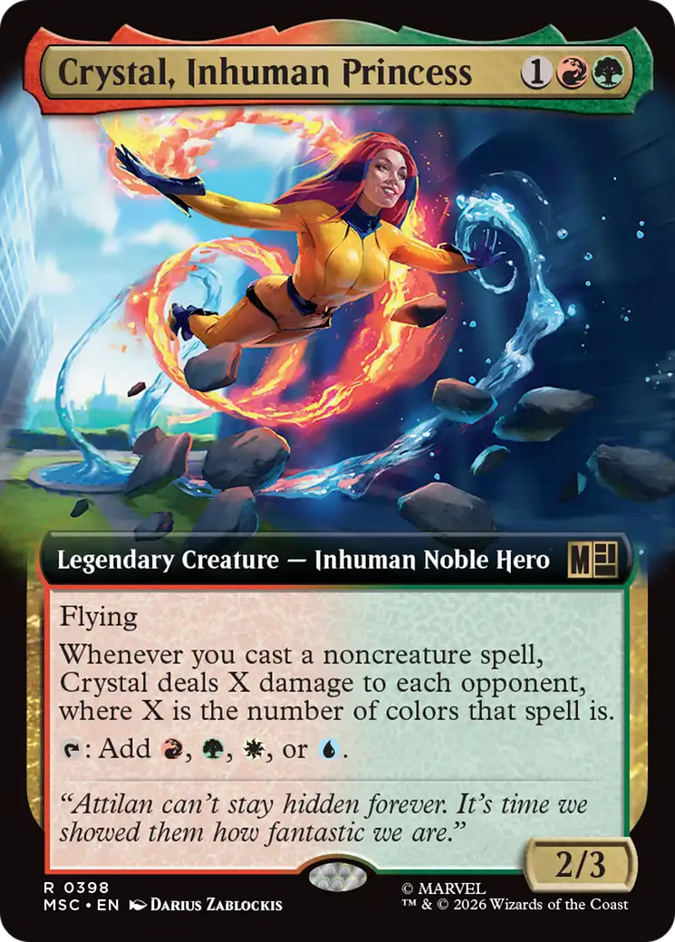 Crystal, Inhuman Princess (Extended Art) [Marvel Super Heroes Commander] | L.A. Mood Comics and Games