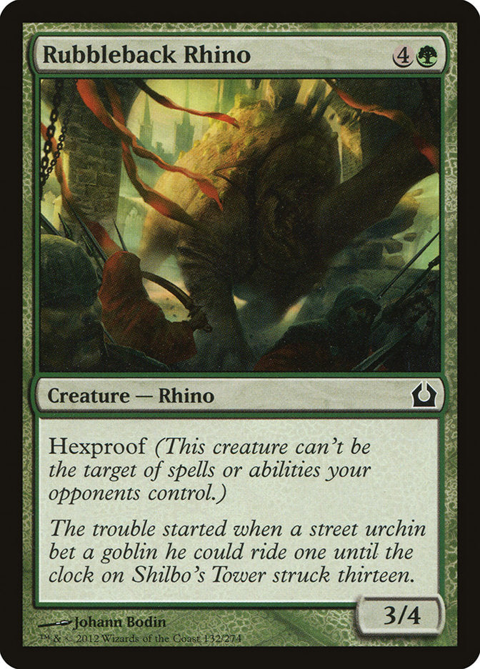 Rubbleback Rhino [Return to Ravnica] | L.A. Mood Comics and Games
