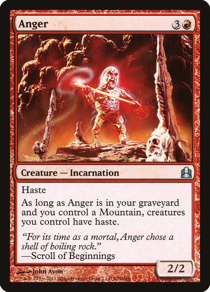 Anger [Commander 2011] | L.A. Mood Comics and Games