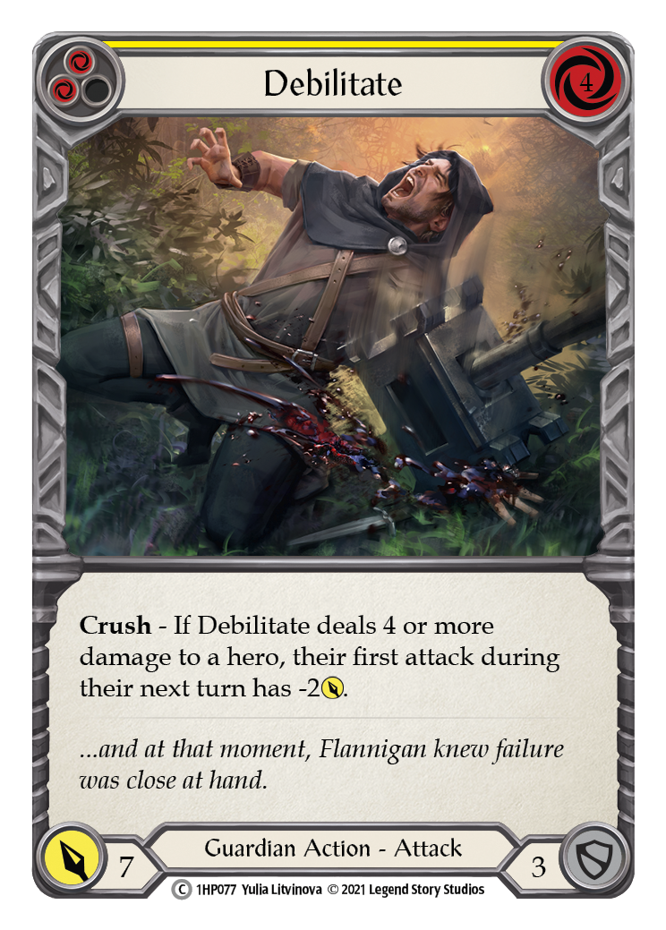 Debilitate (Yellow) [1HP077] (History Pack 1) | L.A. Mood Comics and Games