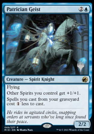 Patrician Geist (Promo Pack) [Innistrad: Midnight Hunt Promos] | L.A. Mood Comics and Games