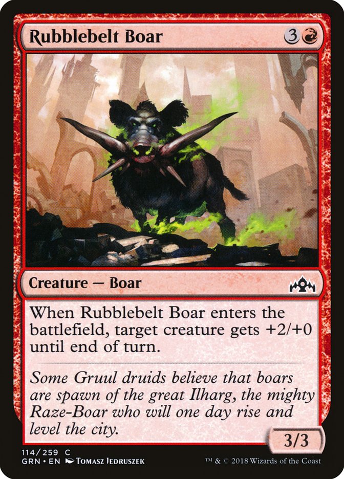 Rubblebelt Boar [Guilds of Ravnica] | L.A. Mood Comics and Games