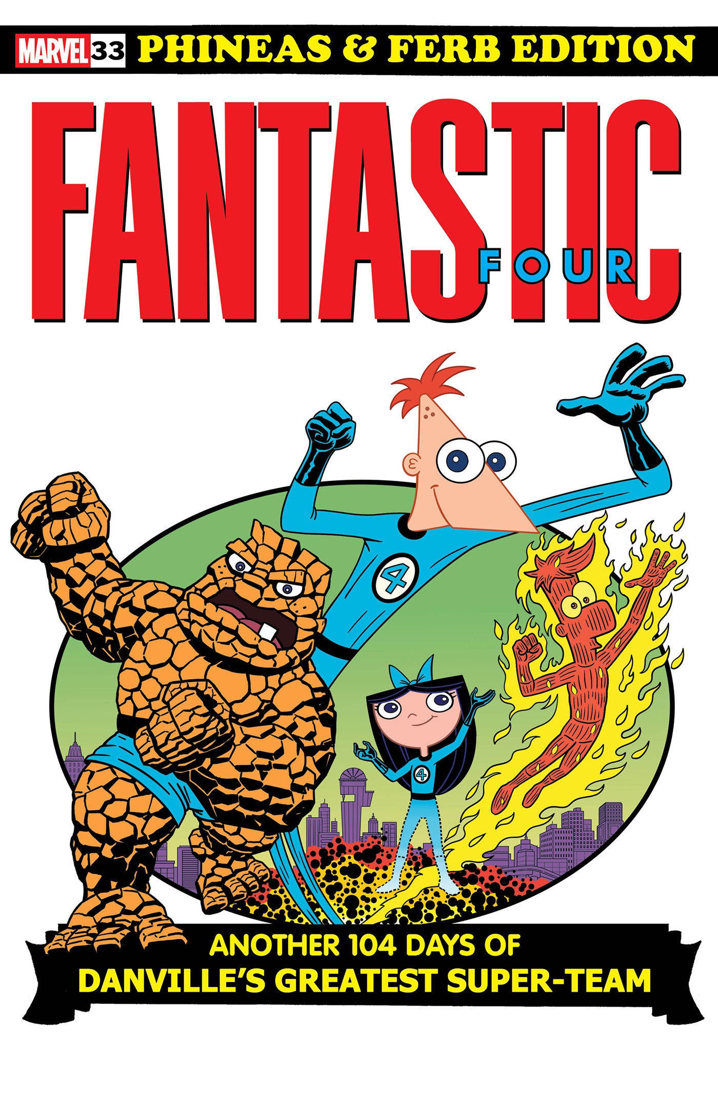 Fantastic Four #33 Dan Povenmire Phineas And Ferb Variant [Doom] | L.A. Mood Comics and Games