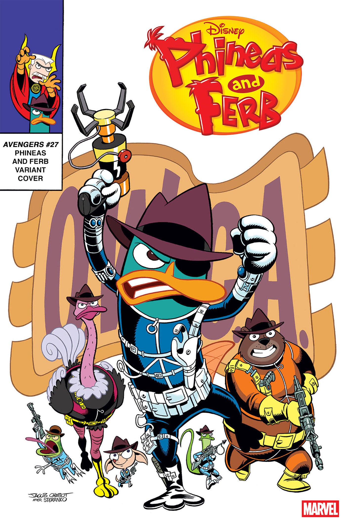 Avengers #27 Jacob Chabot Phineas And Ferb Variant [Doom] | L.A. Mood Comics and Games