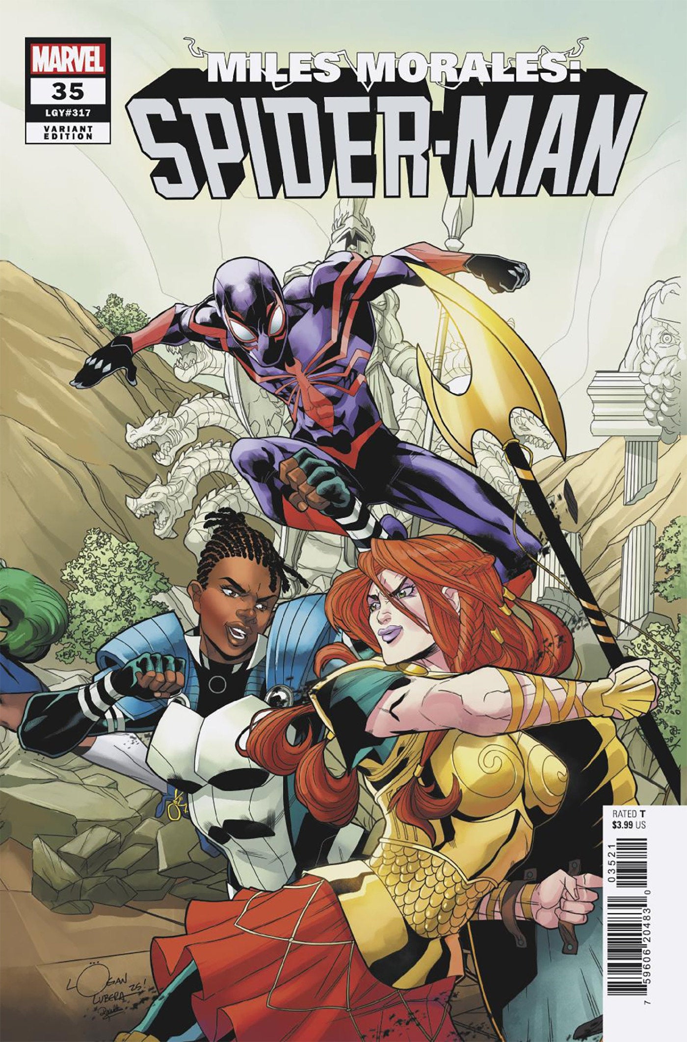 Miles Morales: Spider-Man #35 Logan Lubera 5-Part Connecting Variant | L.A. Mood Comics and Games
