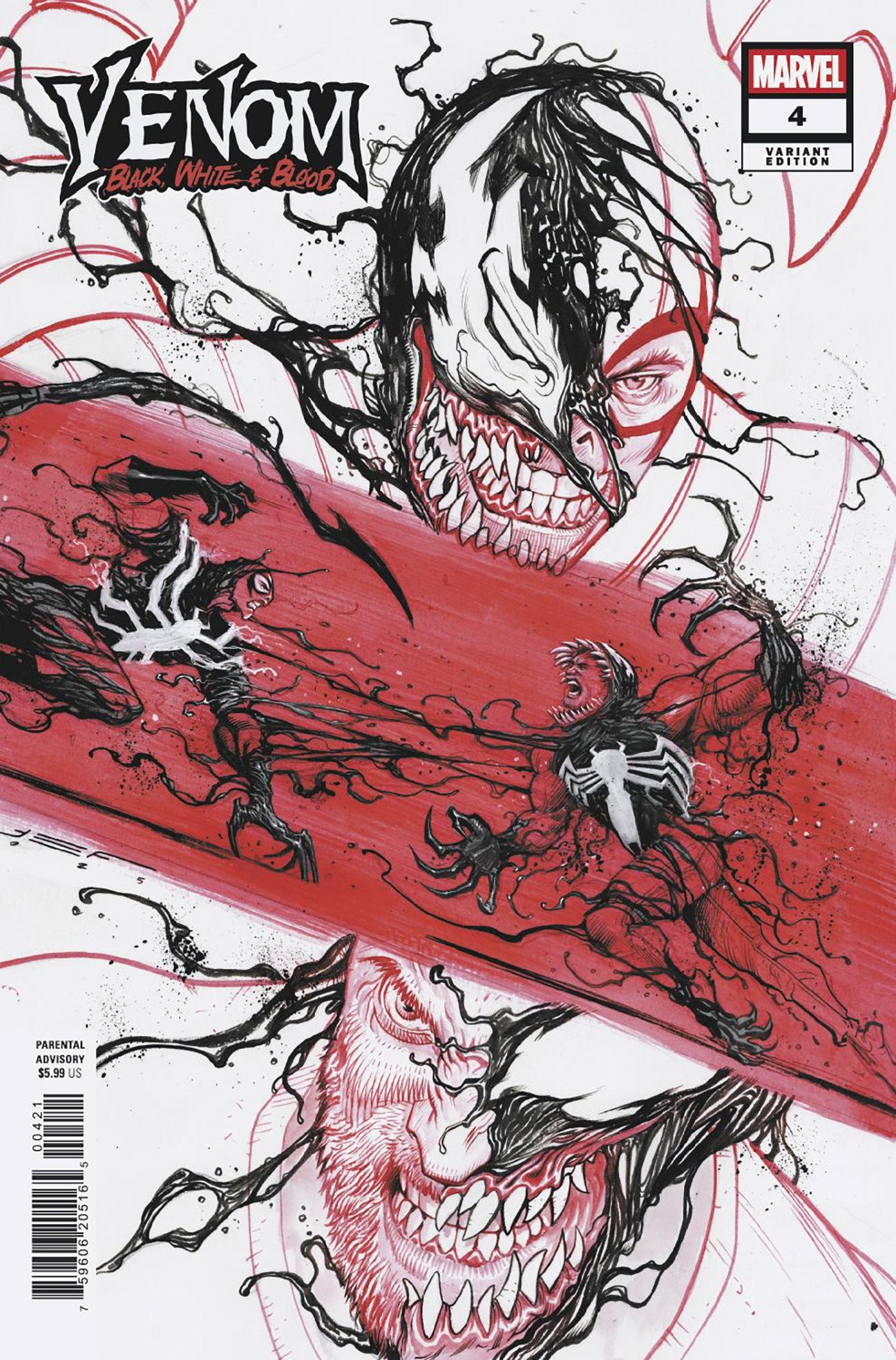 Venom: Black, White & Blood #4 Juan Ferreyra Variant | L.A. Mood Comics and Games
