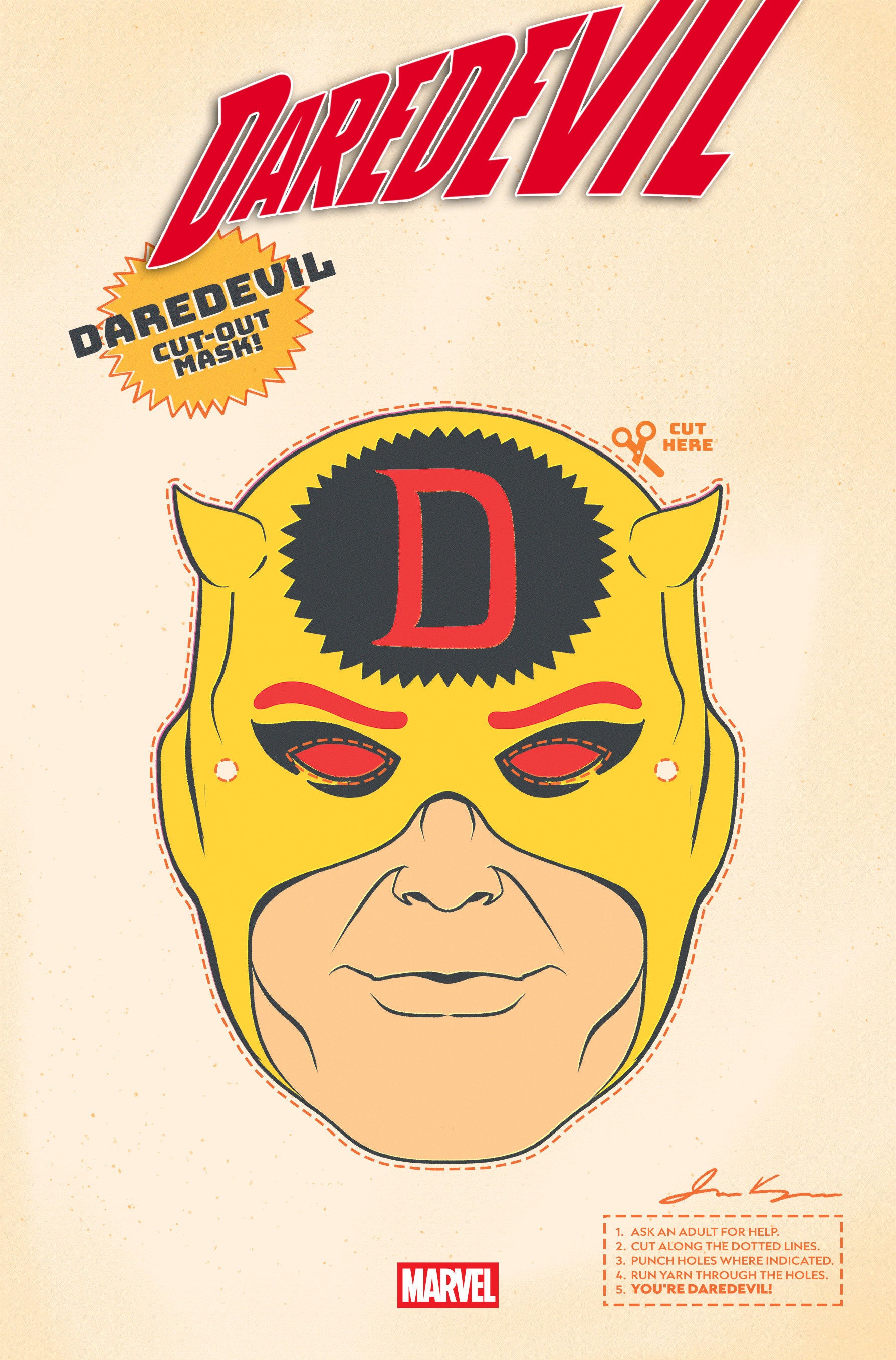 Daredevil #25 Retro Halloween Mask Variant | L.A. Mood Comics and Games