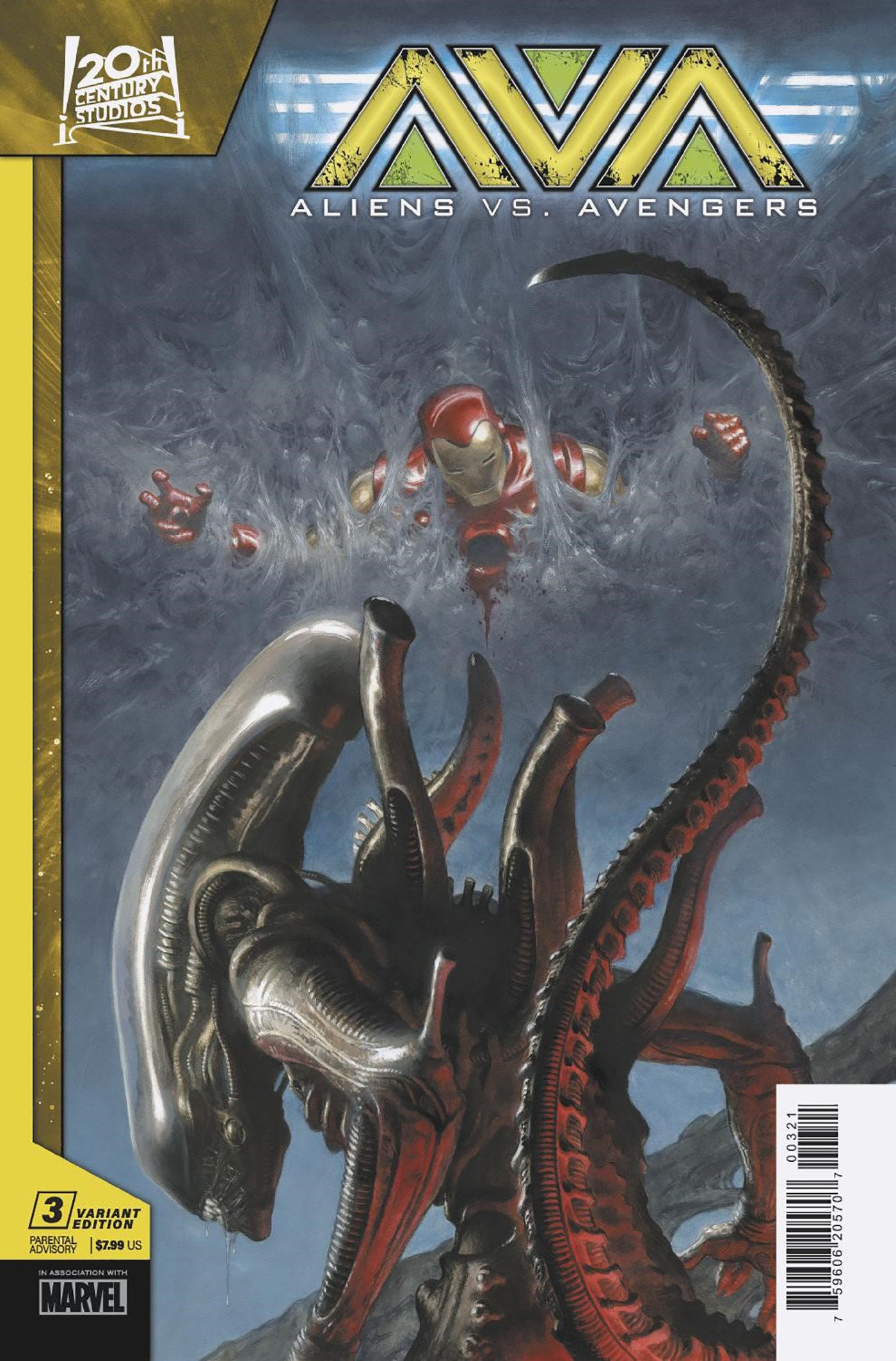 Aliens vs Avengers #3 (Of 4) Paolo Rivera Variant | L.A. Mood Comics and Games