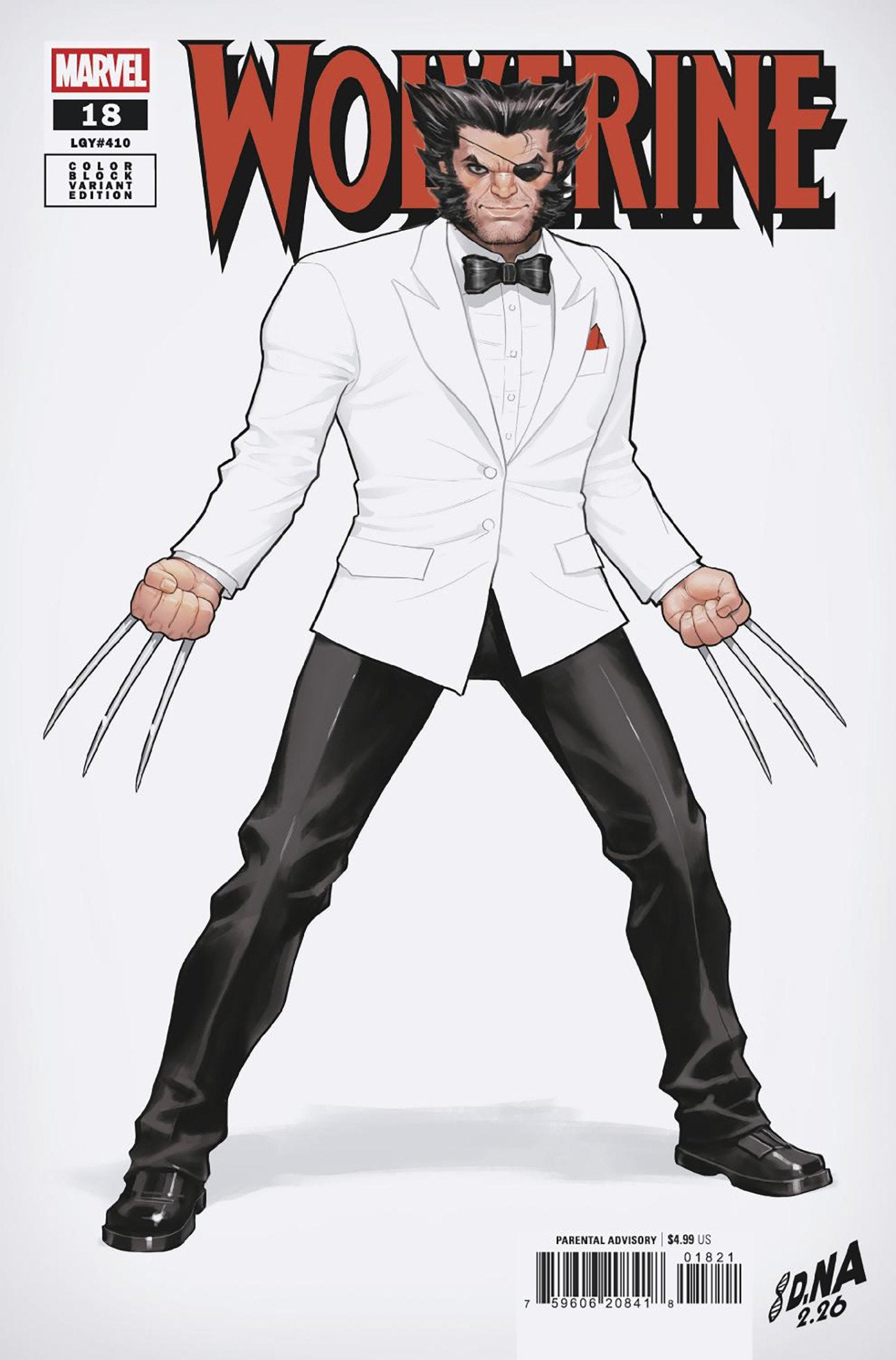 Wolverine #18 David Nakayama Color Block White Variant | L.A. Mood Comics and Games
