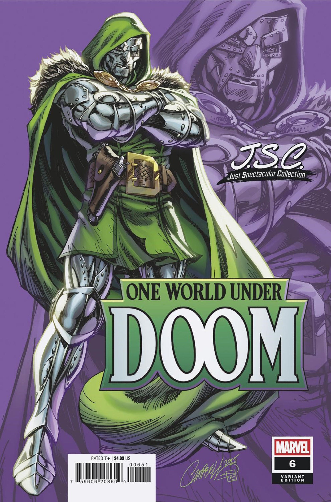 One World Under Doom #6 J. Scott Campbell Just Spectacular Collection Variant | L.A. Mood Comics and Games