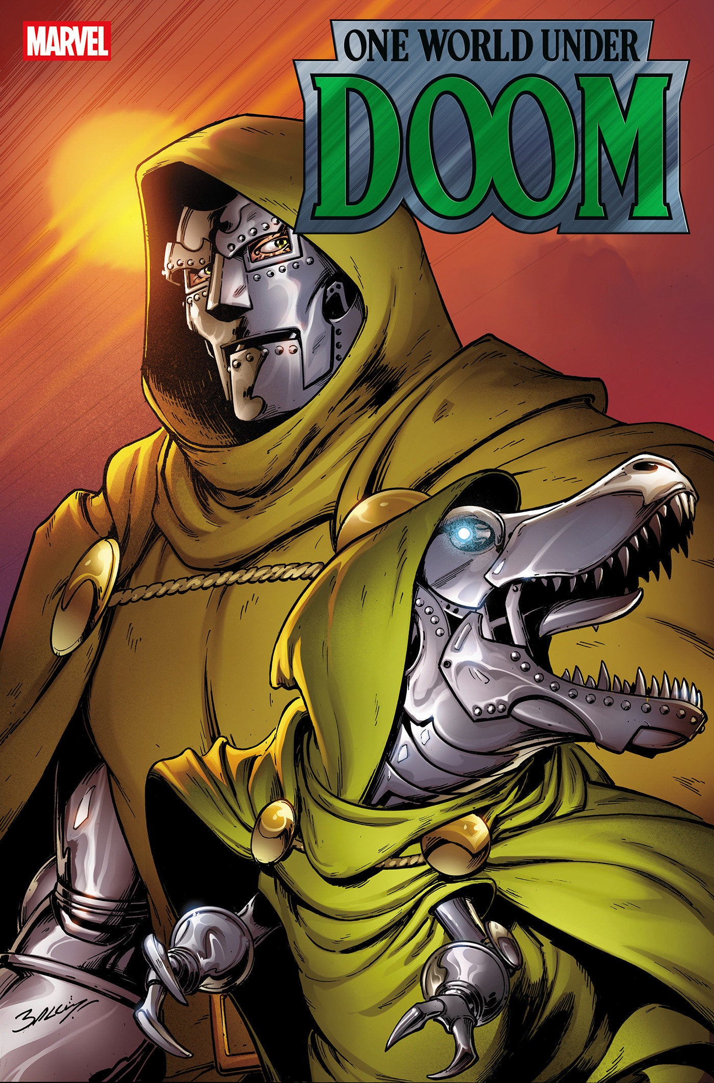 One World Under Doom #9 Mark Bagley Doomasaur Variant | L.A. Mood Comics and Games