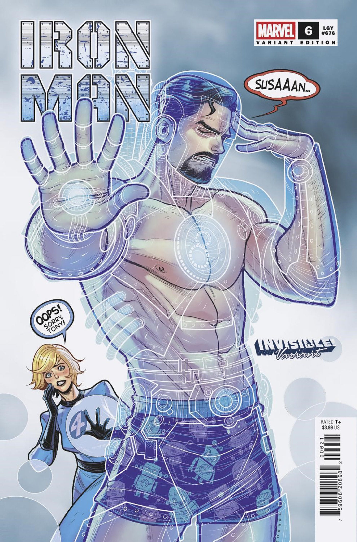 Iron Man #6 Elizabeth Torque Invisible! Variant [Doom] | L.A. Mood Comics and Games