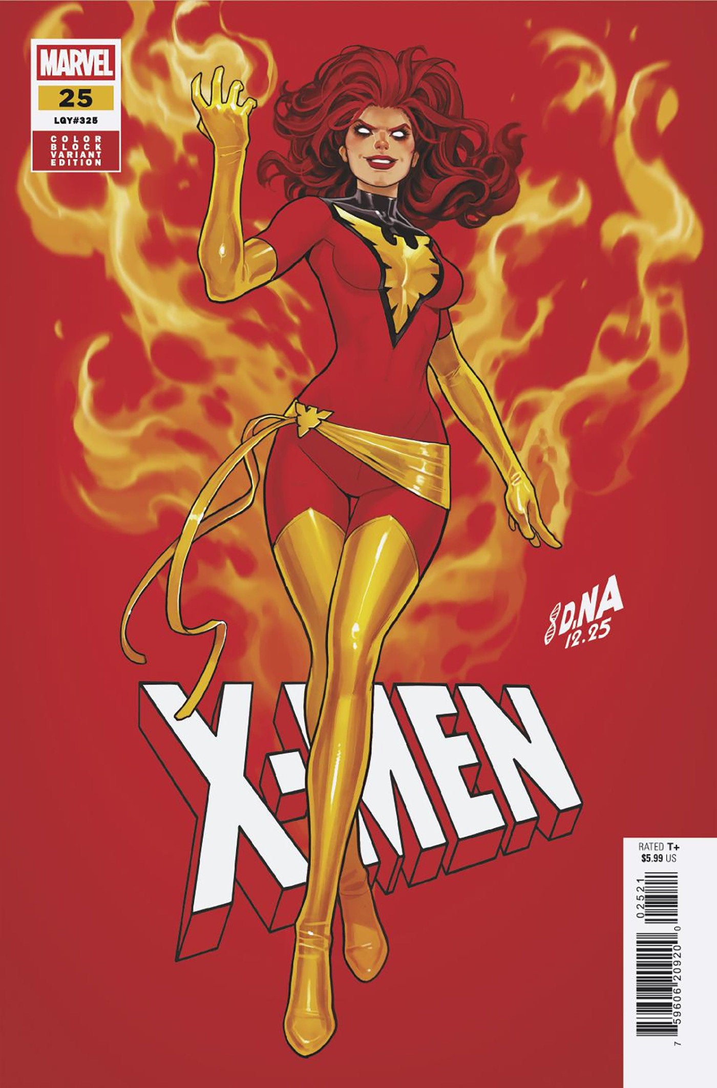 X-Men #25 David Nakayama Color Block Red Variant | L.A. Mood Comics and Games