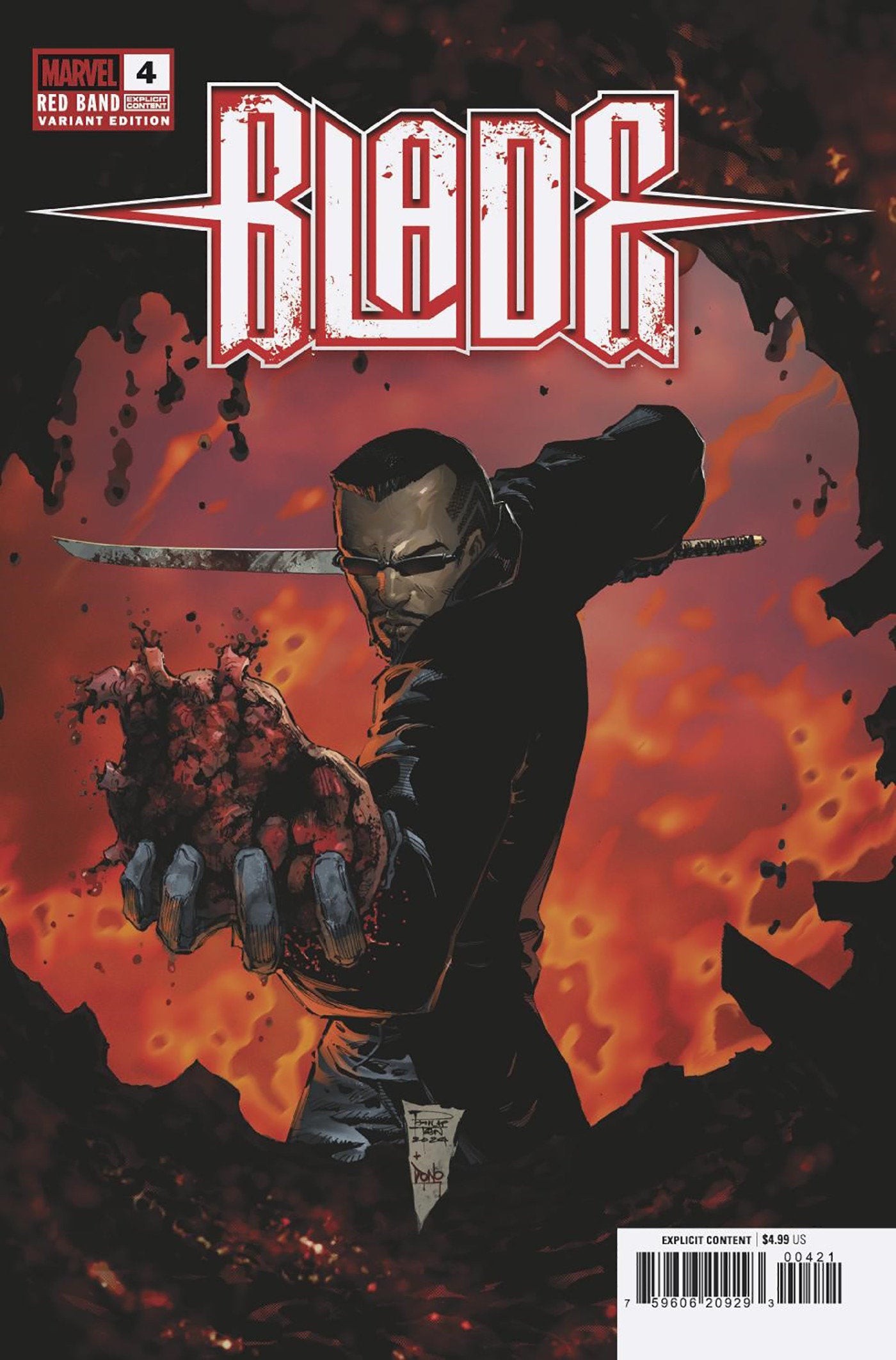 Blade: Red Band #4 Philip Tan Variant [Polybagged] | L.A. Mood Comics and Games