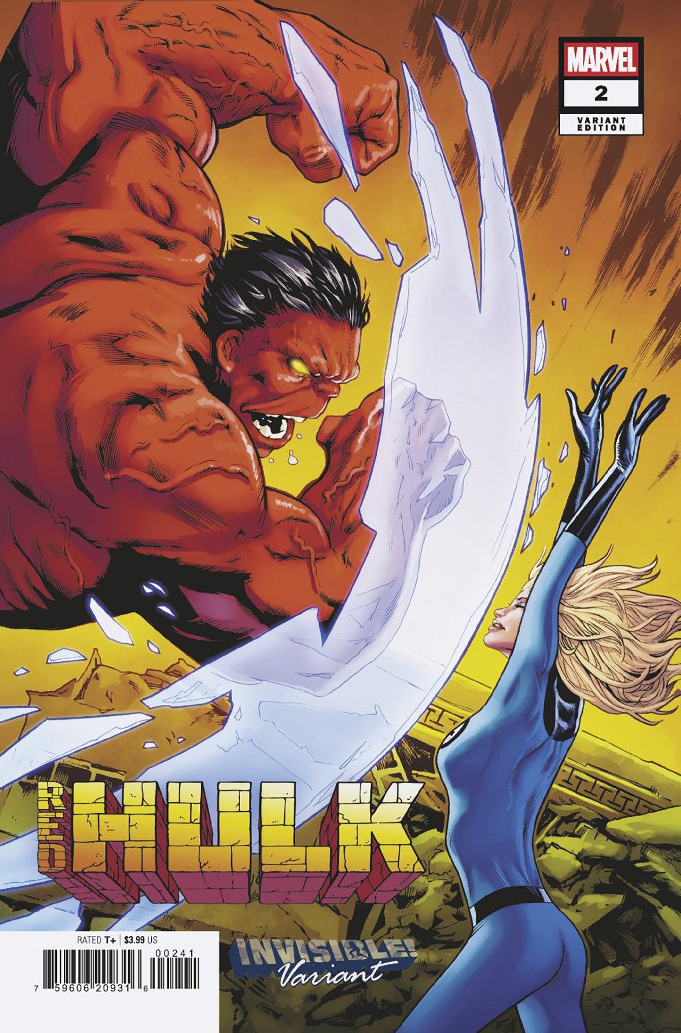 Red Hulk #2 Greg Land Invisible! Variant [Doom] | L.A. Mood Comics and Games