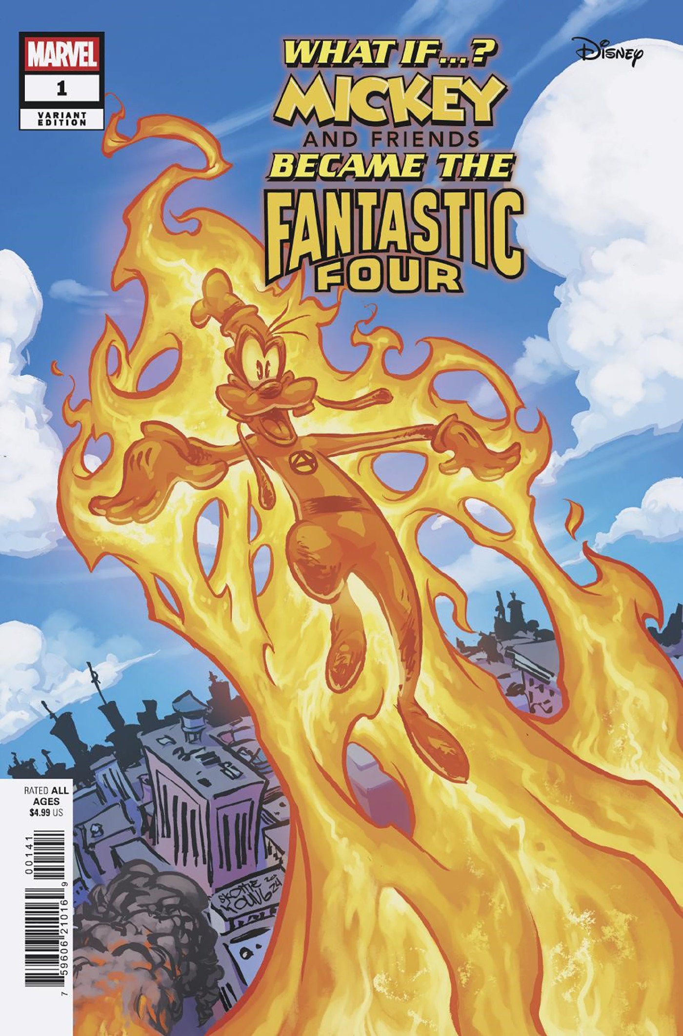 Marvel & Disney: What If...? Mickey & Friends Became The Fantastic Four #1 Skottie Young Variant | L.A. Mood Comics and Games