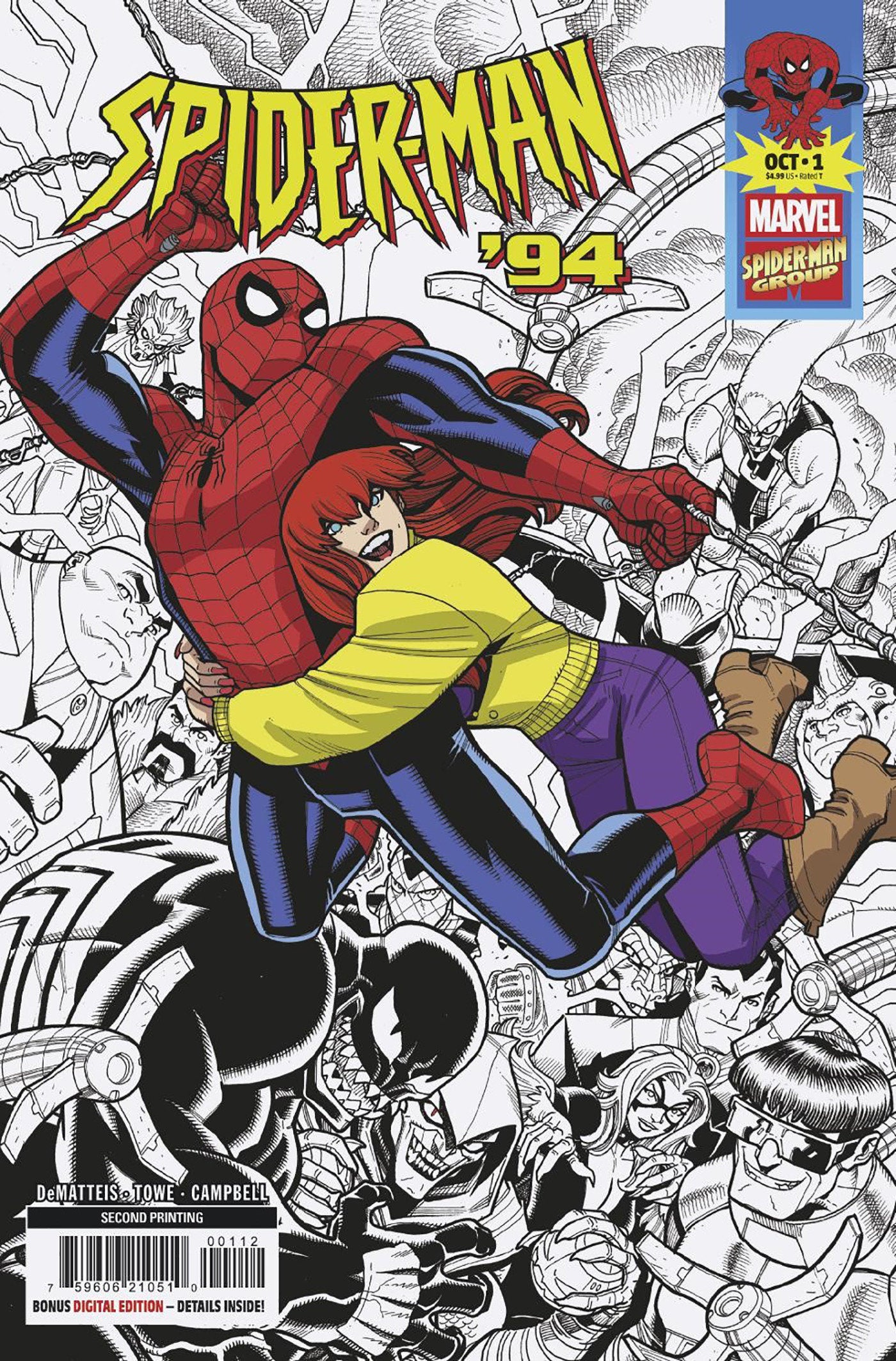 Spider-Man '94 #1 Nick Bradshaw 2 Nd Printing Variant | L.A. Mood Comics and Games