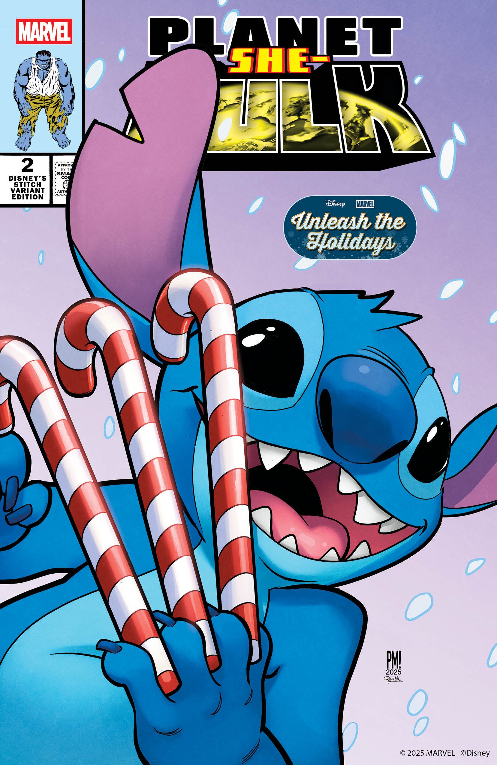 Planet She Hulk #2 Paco Medina Disney Stitch Unleash The Holidays Variant | L.A. Mood Comics and Games