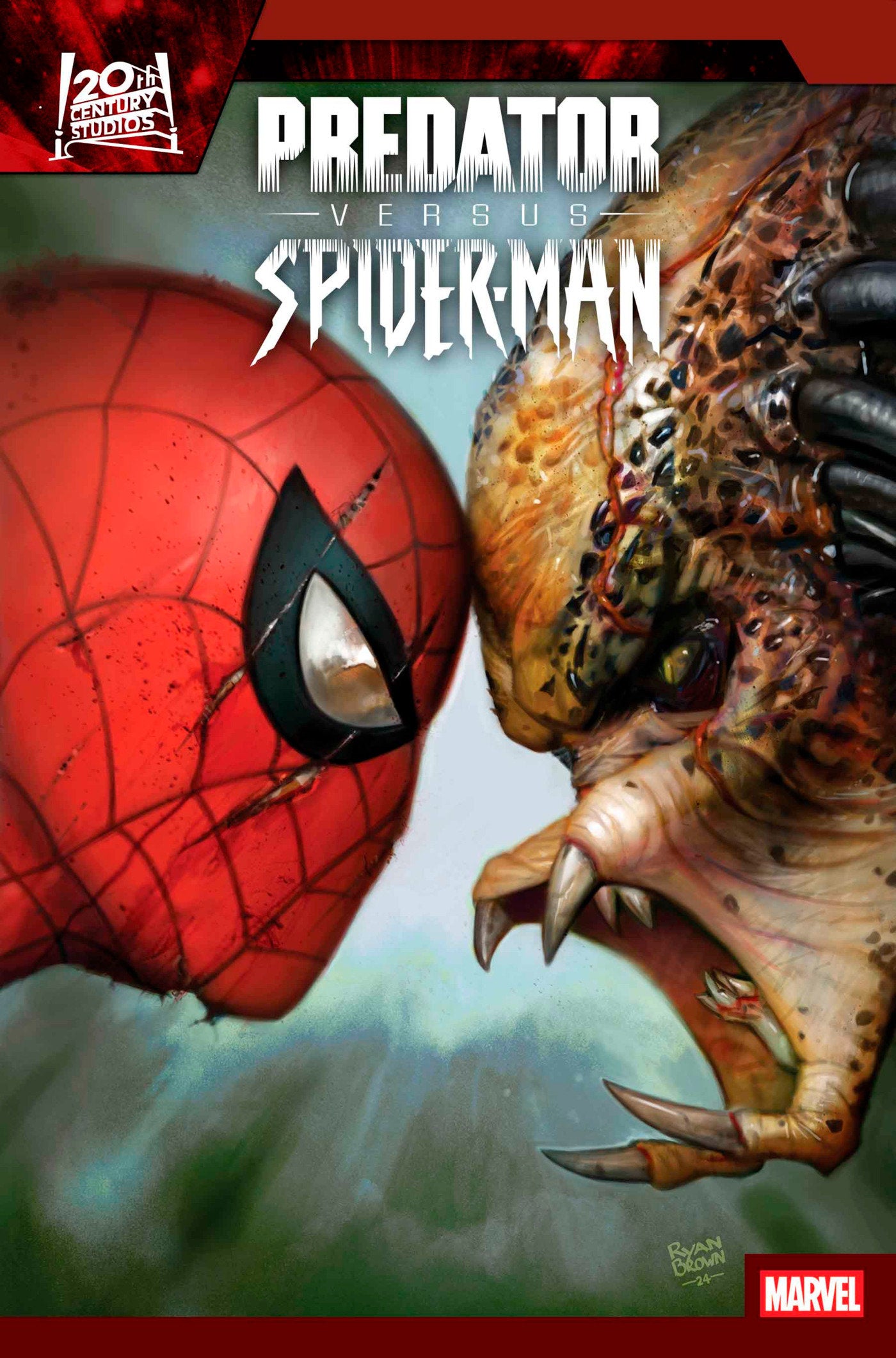 Predator vs Spider-Man #1 (Of 4) Ryan Brown Variant | L.A. Mood Comics and Games