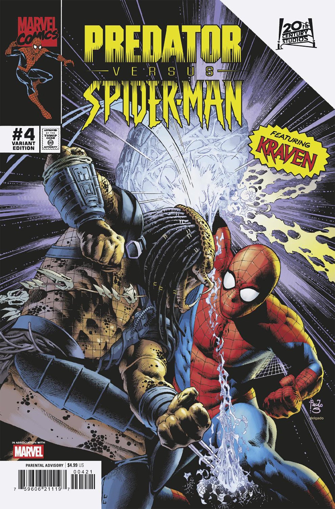 Predator vs. Spider-Man #4 Paulo Siqueira Variant | L.A. Mood Comics and Games
