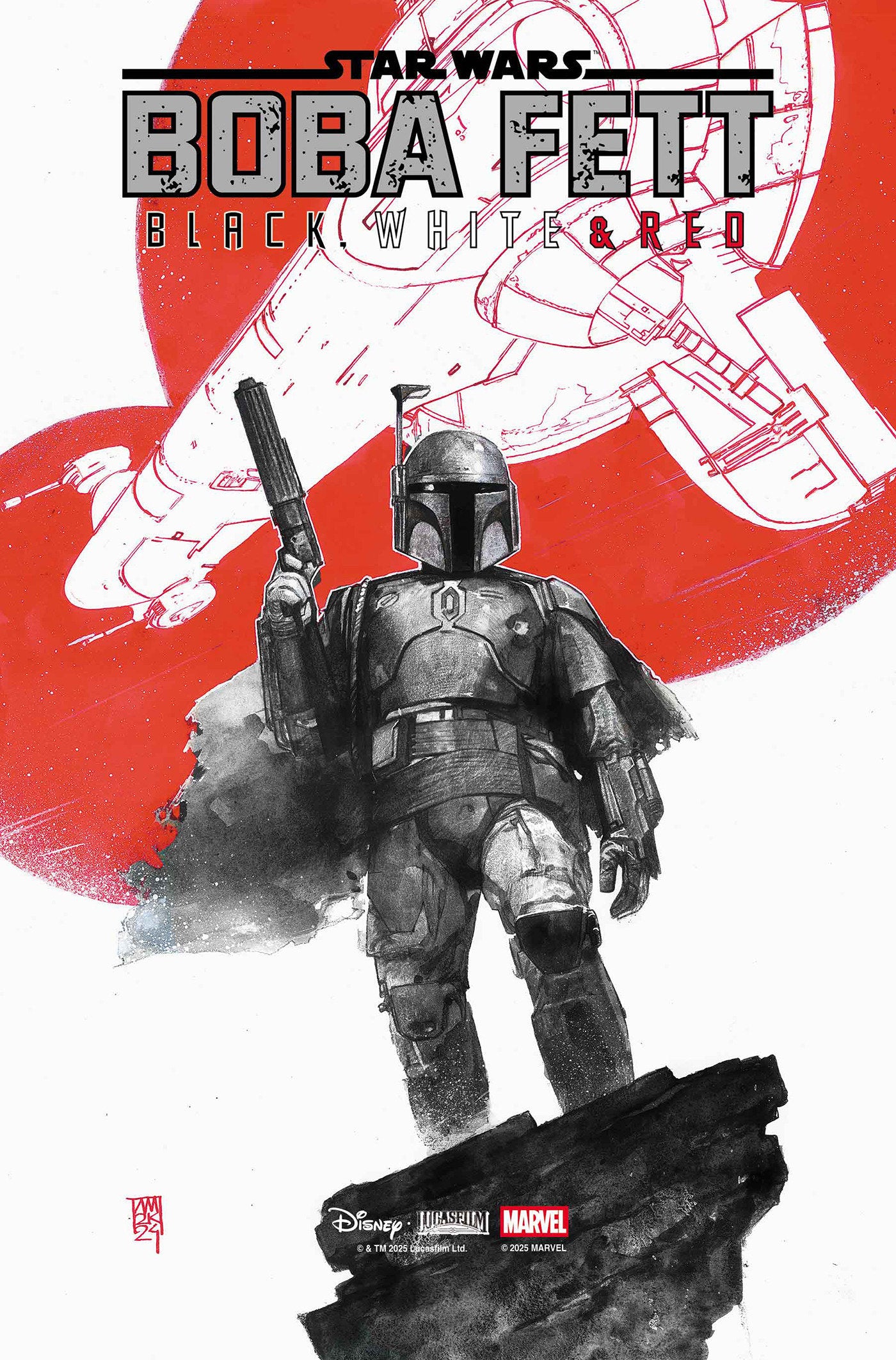 Star Wars: Boba Fett   Black, White & Red #1 | L.A. Mood Comics and Games