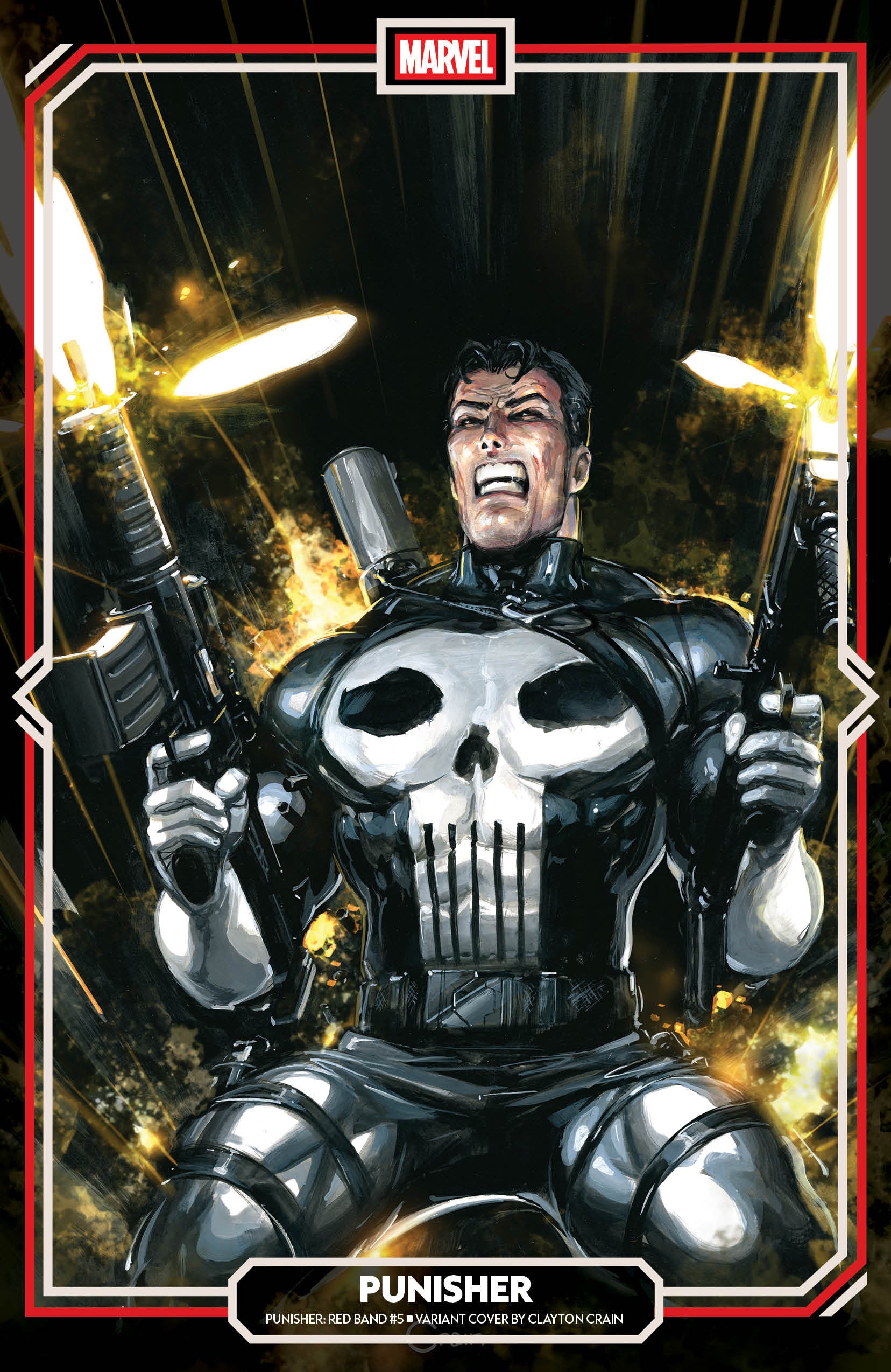 Punisher: Red Band #5 Clayton Crain Variant [Polybagged] | L.A. Mood Comics and Games