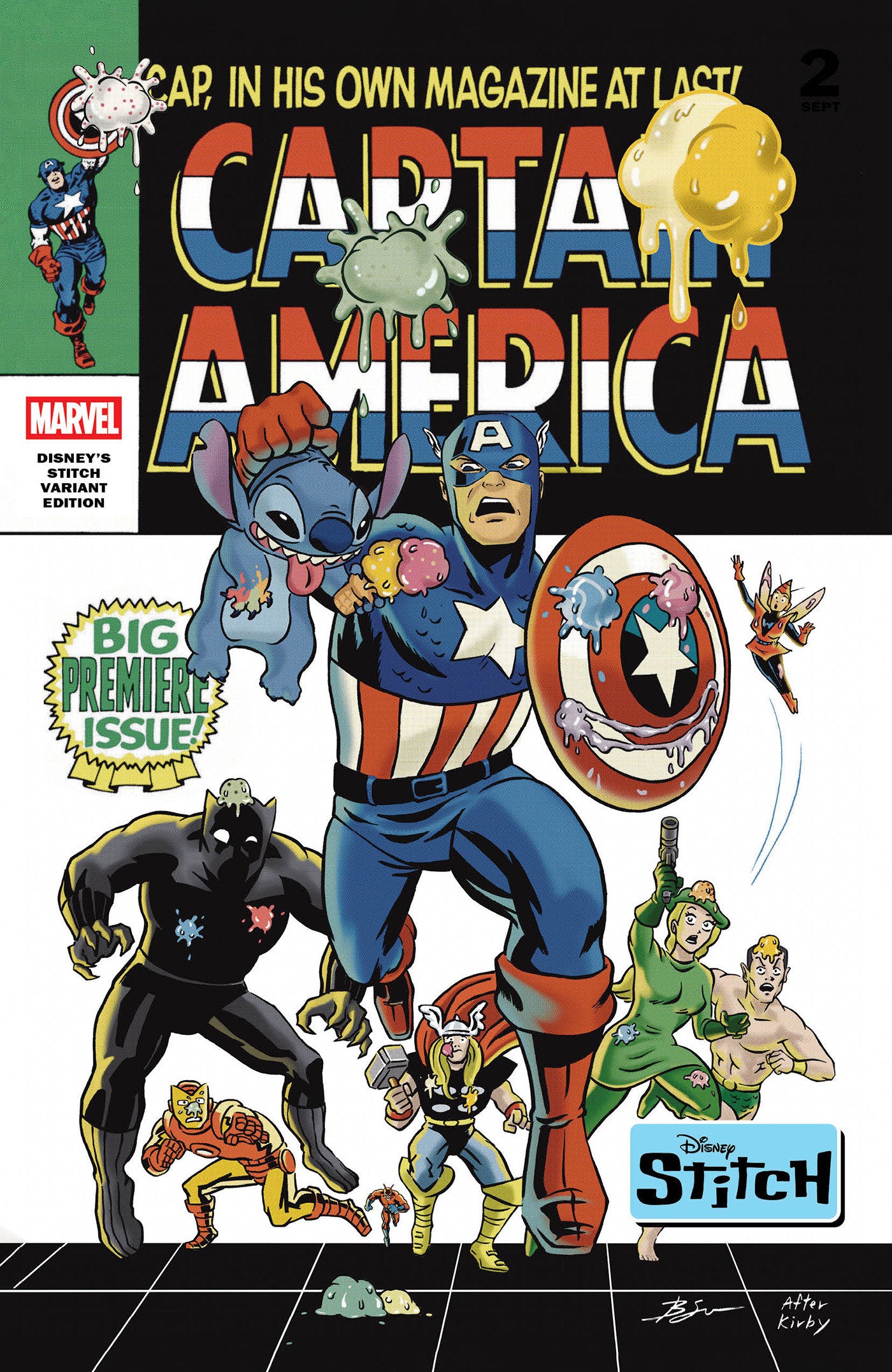Captain America #3 Ben Su Disney Stitch Variant | L.A. Mood Comics and Games
