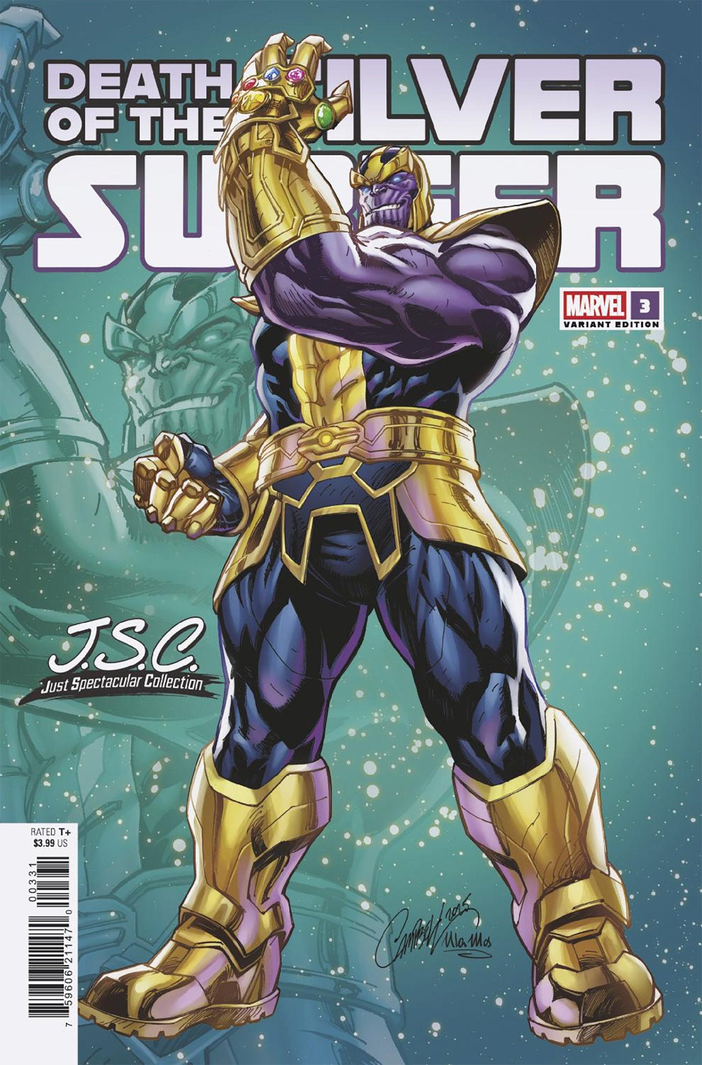 Death Of The Silver Surfer #3 J. Scott Campbell Just Spectacular Collection Variant | L.A. Mood Comics and Games