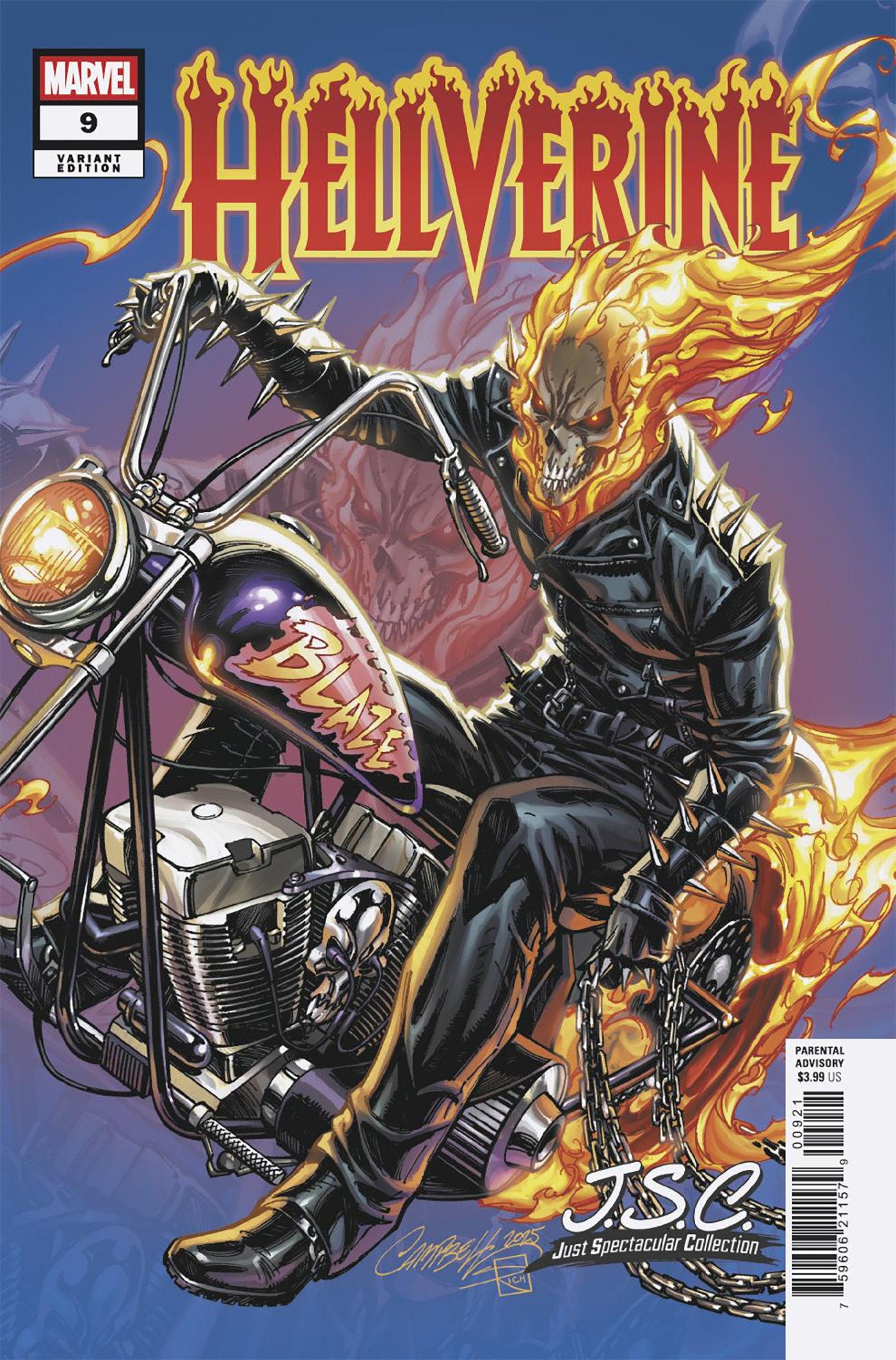 Hellverine #9 J. Scott Campbell Just Spectacular Collection Variant | L.A. Mood Comics and Games