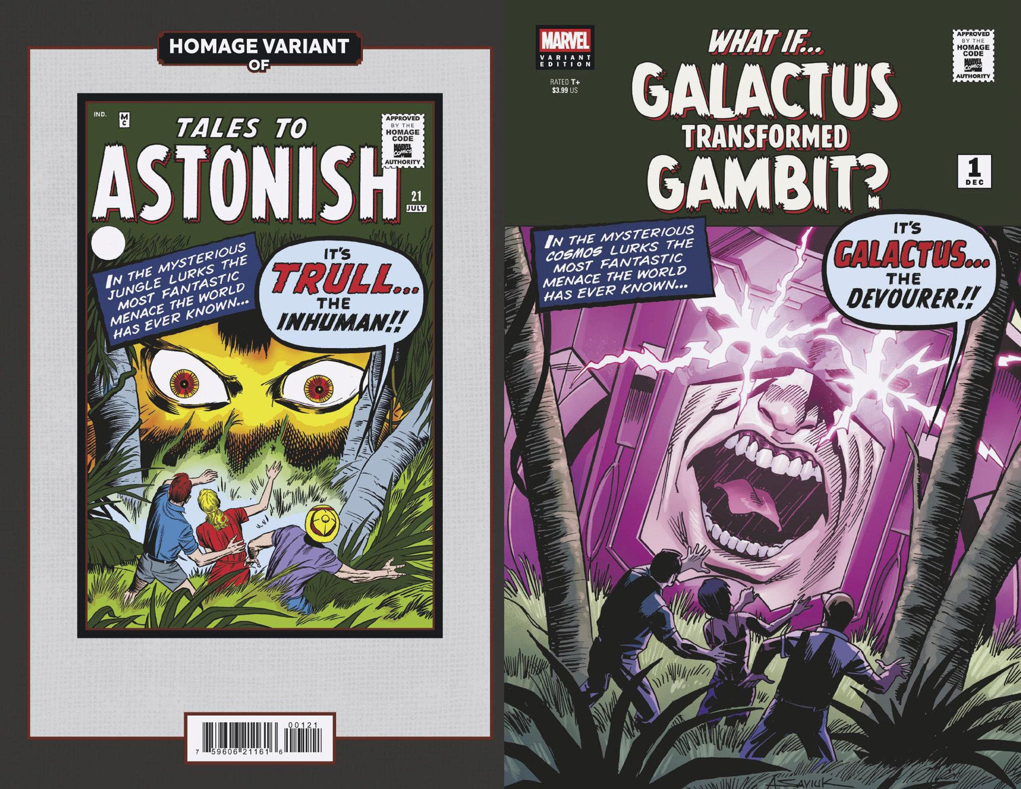 What If...? Galactus: Galactus Transformed Gambit? #1 Alex Saviuk Sci-Fi Homage Variant | L.A. Mood Comics and Games