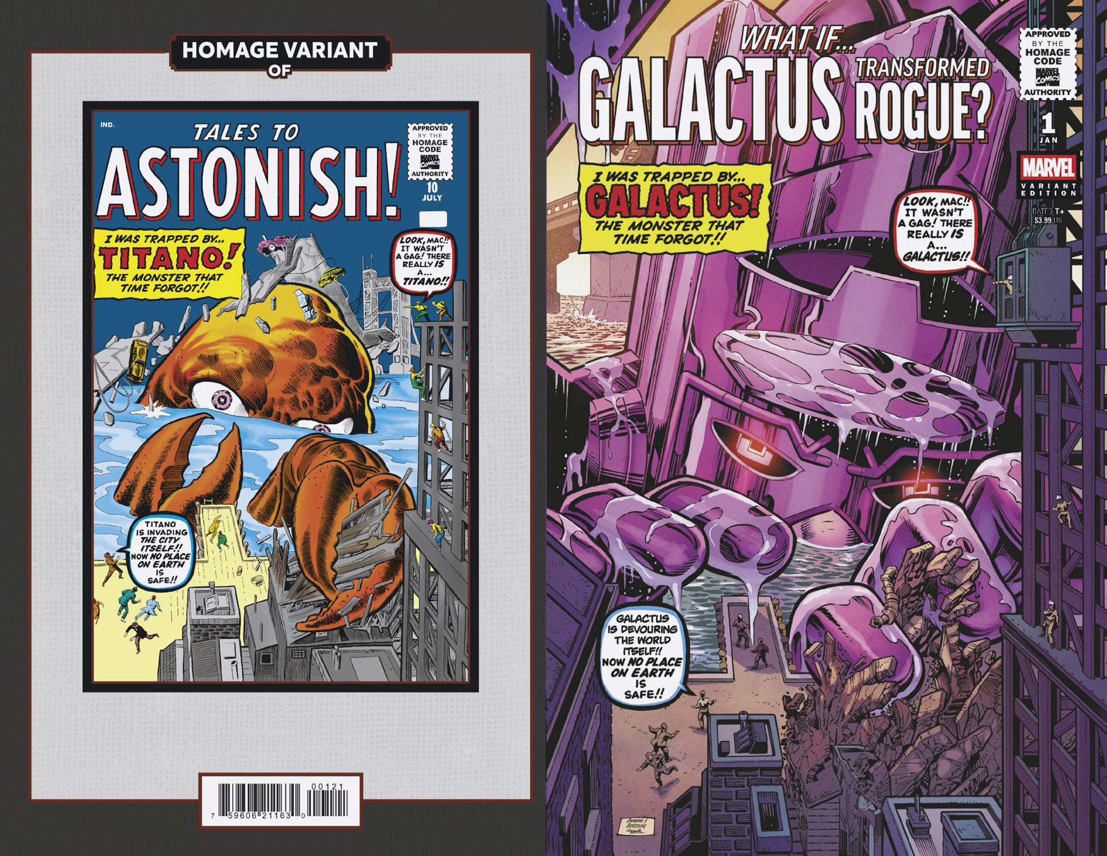 What If...? Galactus: Galactus Transformed Rogue? #1 Dan Jurgens Sci-Fi Homage V Ariant | L.A. Mood Comics and Games