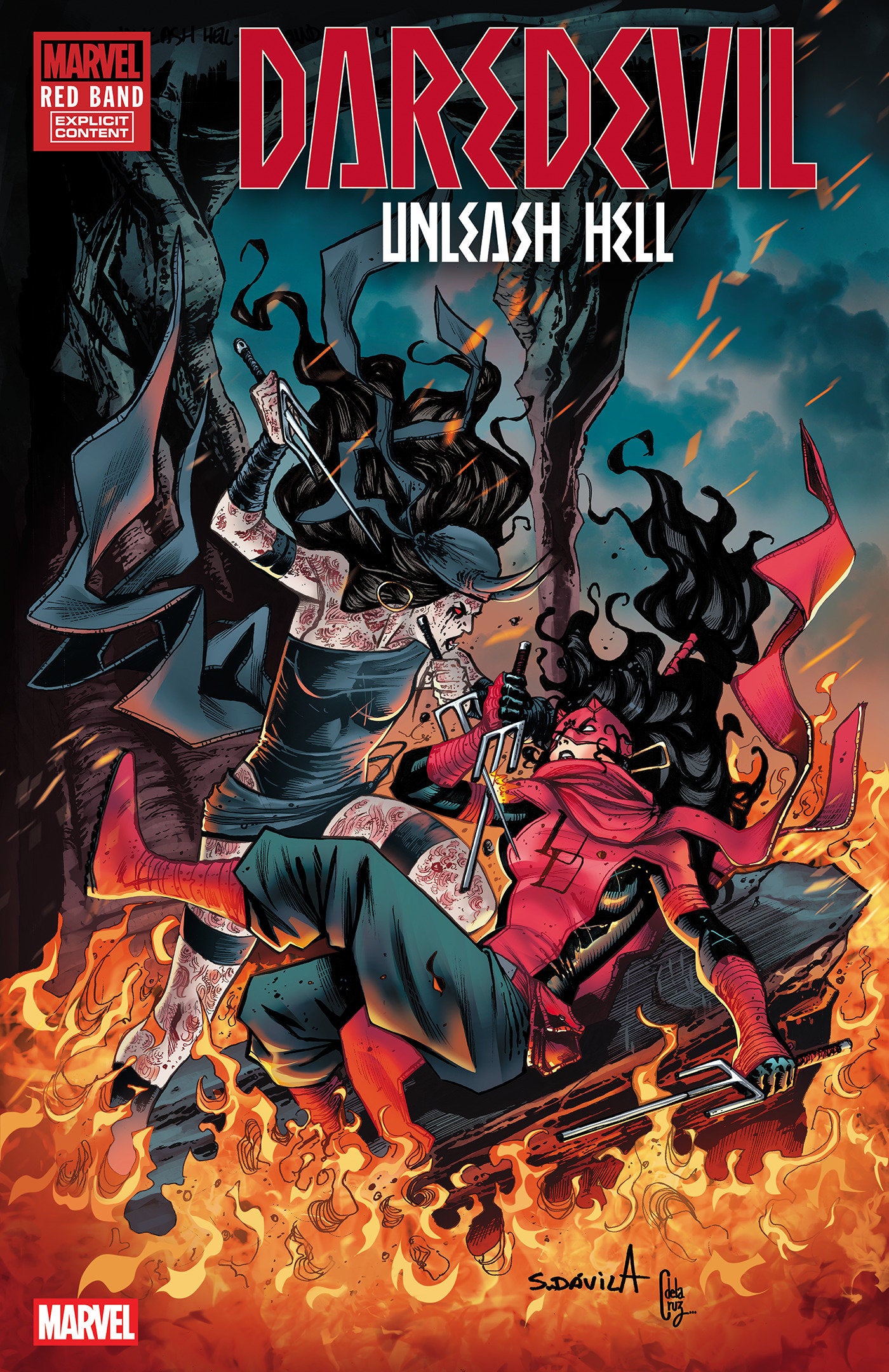 Daredevil: Unleash Hell - Red Band #4 Sergio Davila Variant [Polybagged] | L.A. Mood Comics and Games