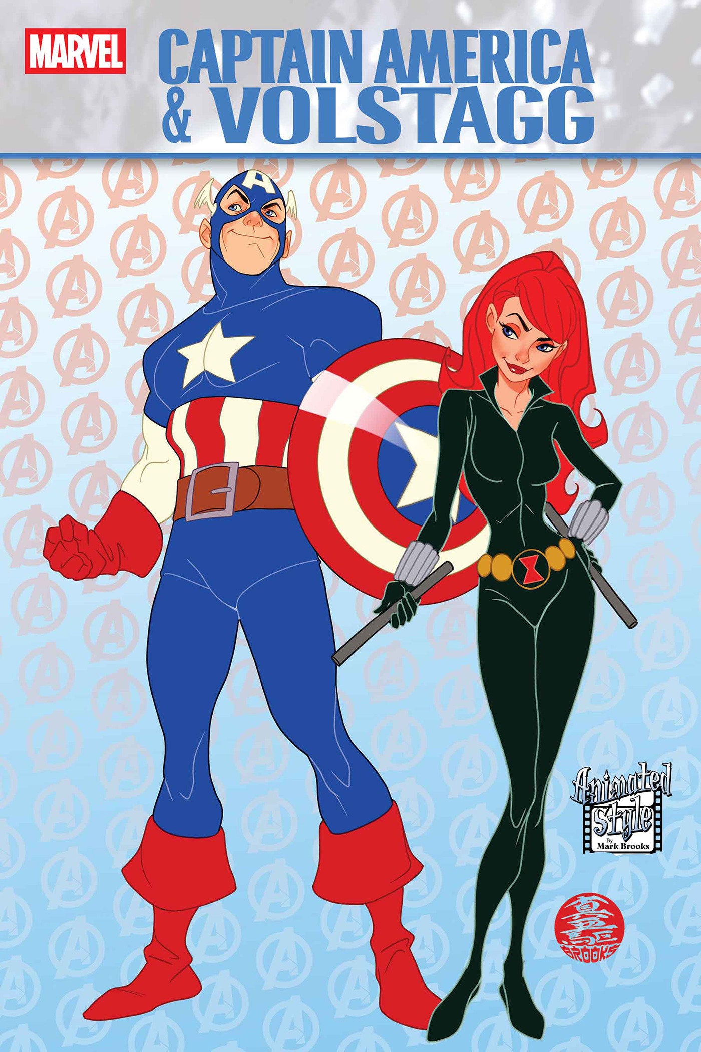 Captain America & Volstagg #1 Mark Brooks Animated-Style Variant | L.A. Mood Comics and Games