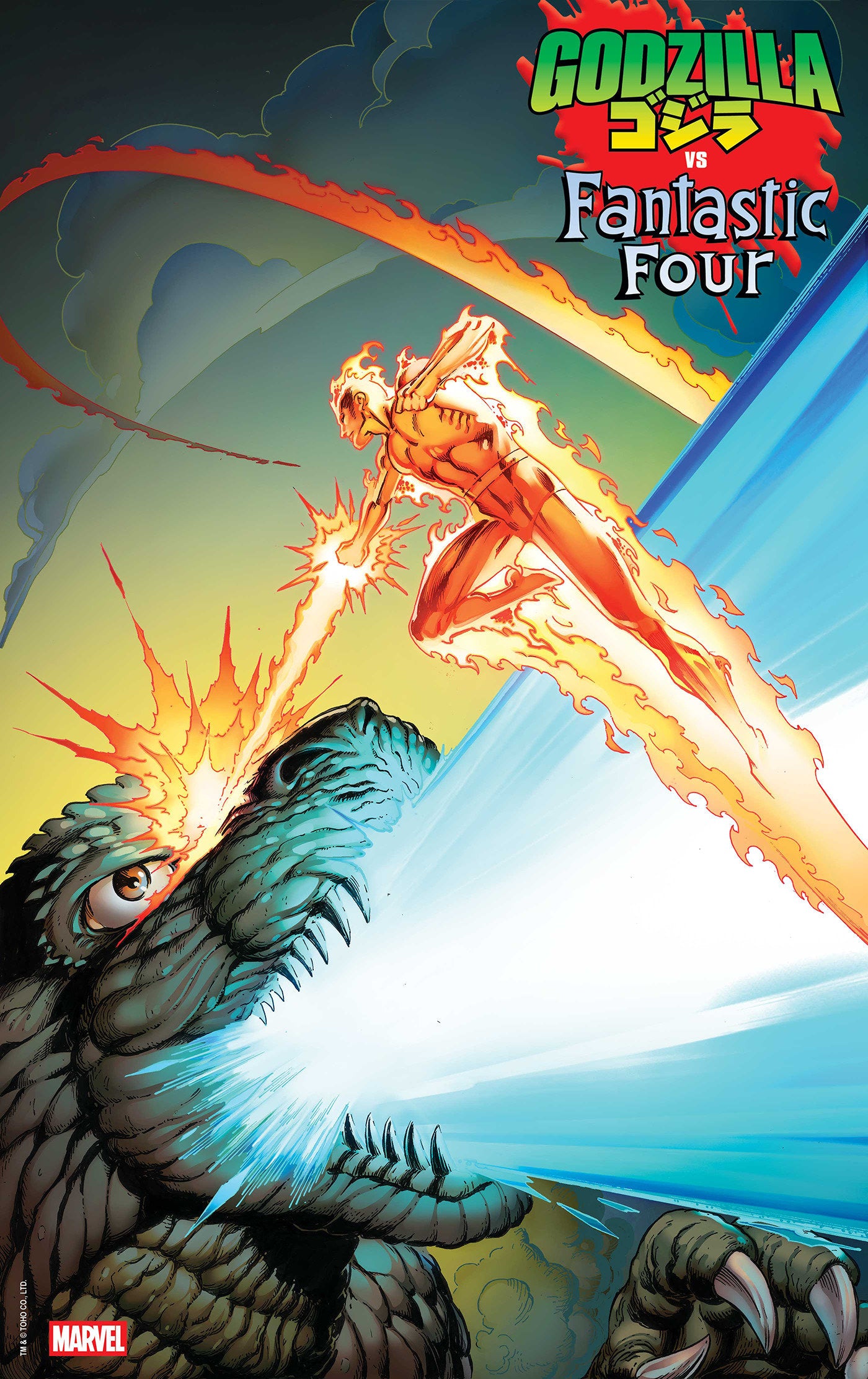 Godzilla vs. Fantastic Four #1 Mark Bagley Foil Variant | L.A. Mood Comics and Games