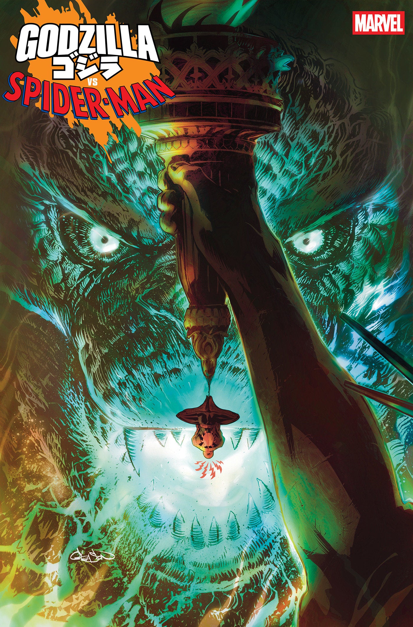 Godzilla vs. Spider-Man #1 Patrick Gleason Foil Variant | L.A. Mood Comics and Games