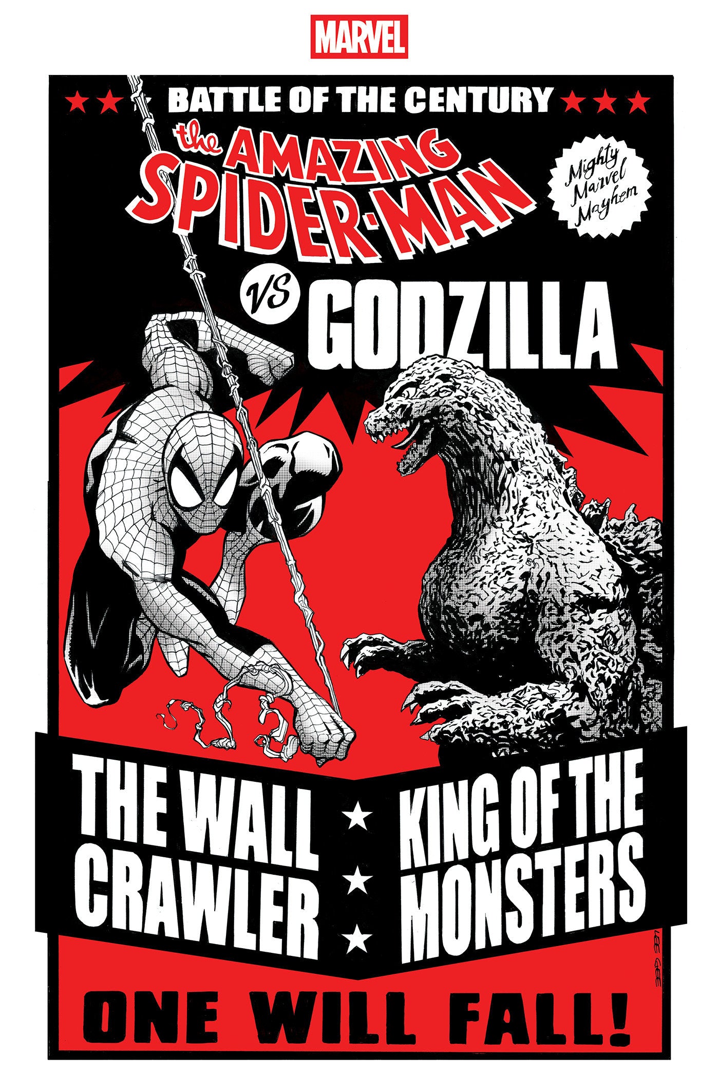 Godzilla vs. Spider-Man #1 Lee Garbett Versus Variant | L.A. Mood Comics and Games