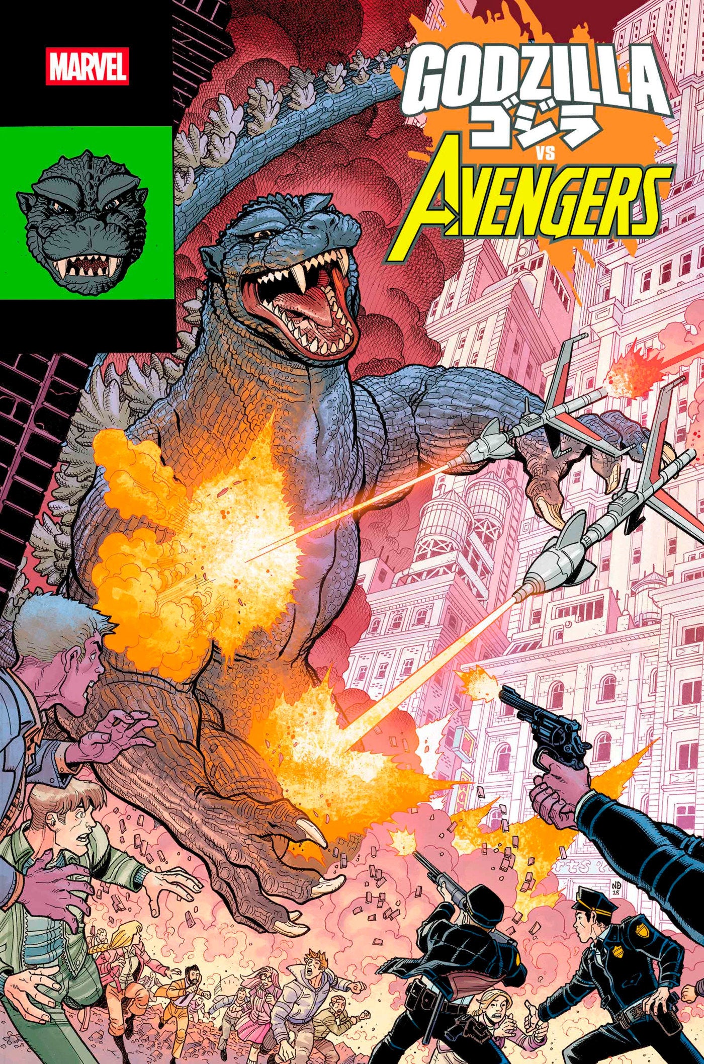 Godzilla vs. Avengers #1 Nick Bradshaw Monster Homage Variant | L.A. Mood Comics and Games
