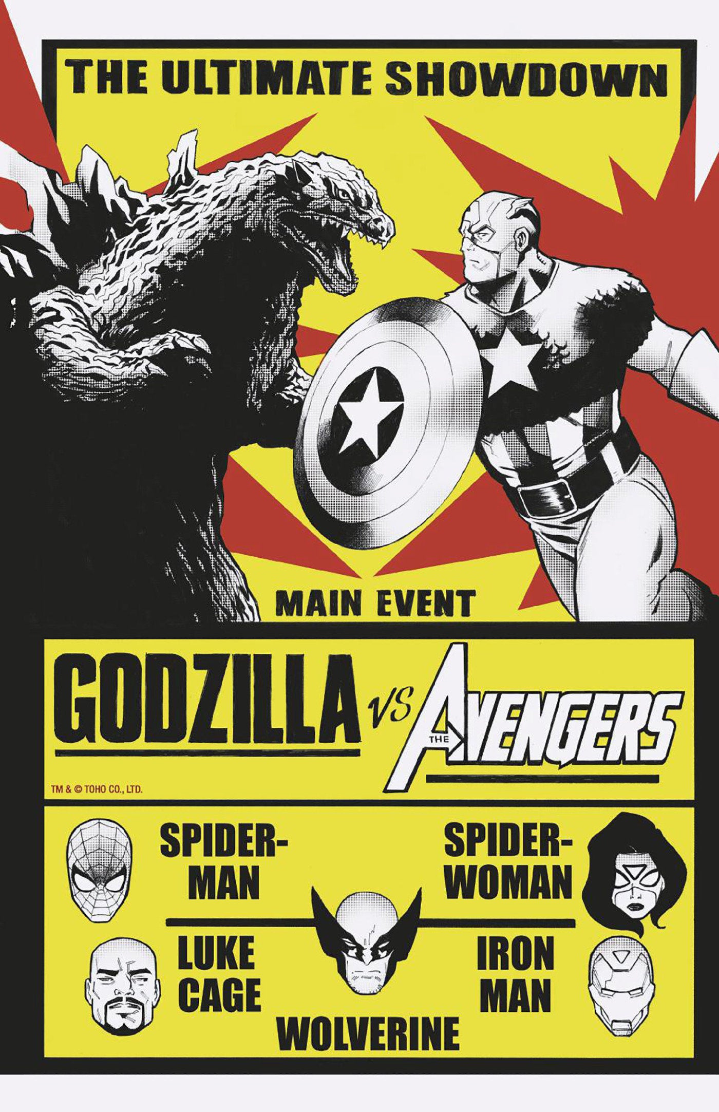 Godzilla vs. Avengers #1 Lee Garbett Versus Variant | L.A. Mood Comics and Games