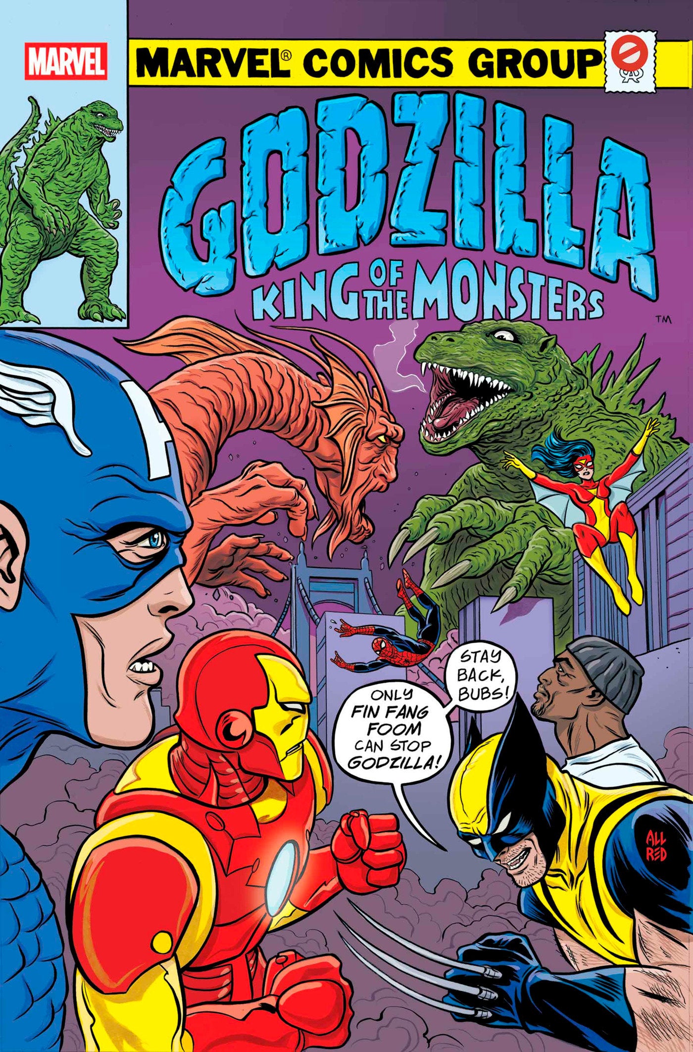 Godzilla vs. Avengers #1 Mike Allred Godzilla King Of The Monsters Homage Variant | L.A. Mood Comics and Games