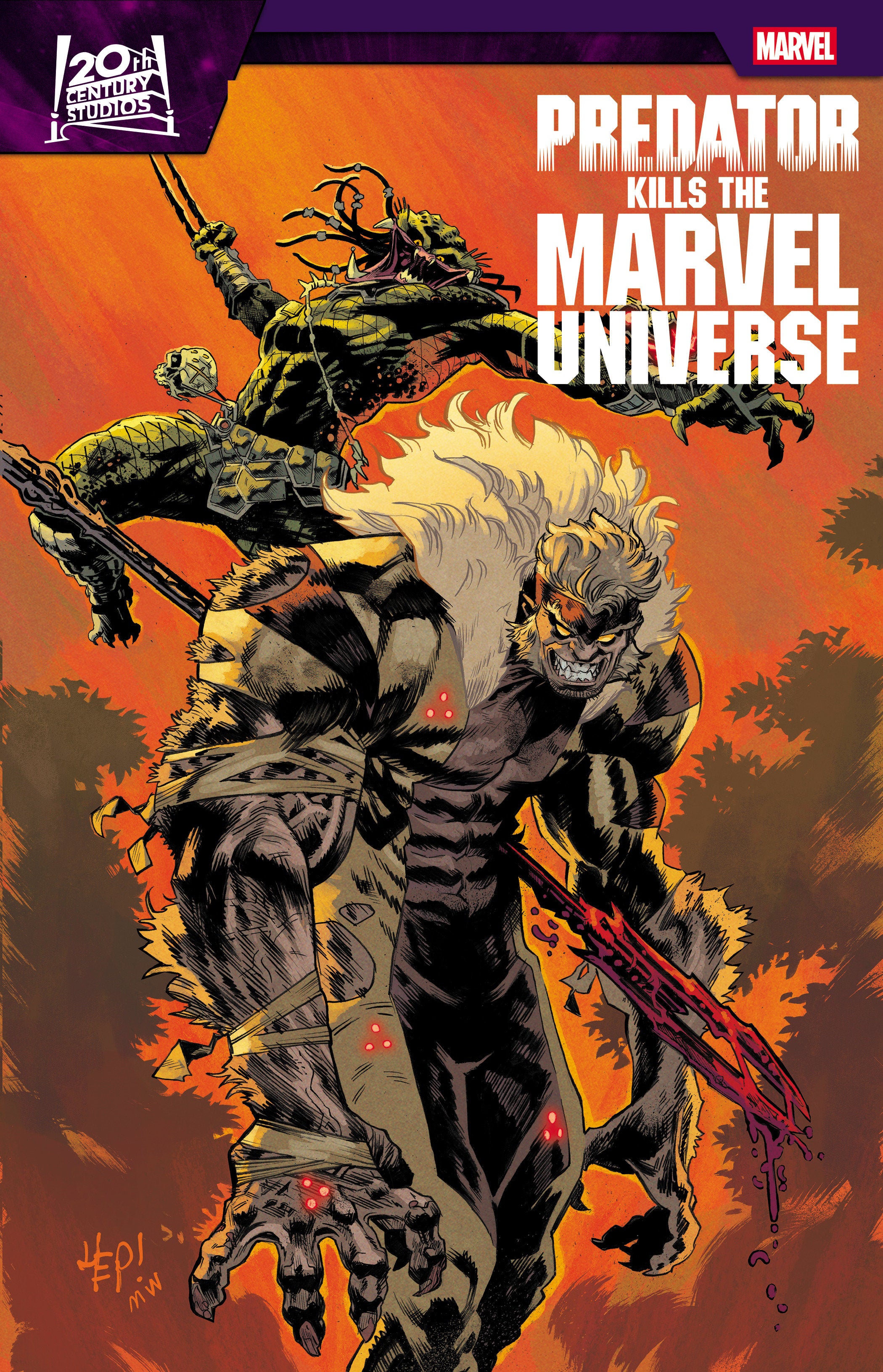 Predator Kills The Marvel Universe #3 Scott Hepburn Hunting The Hunters Variant | L.A. Mood Comics and Games